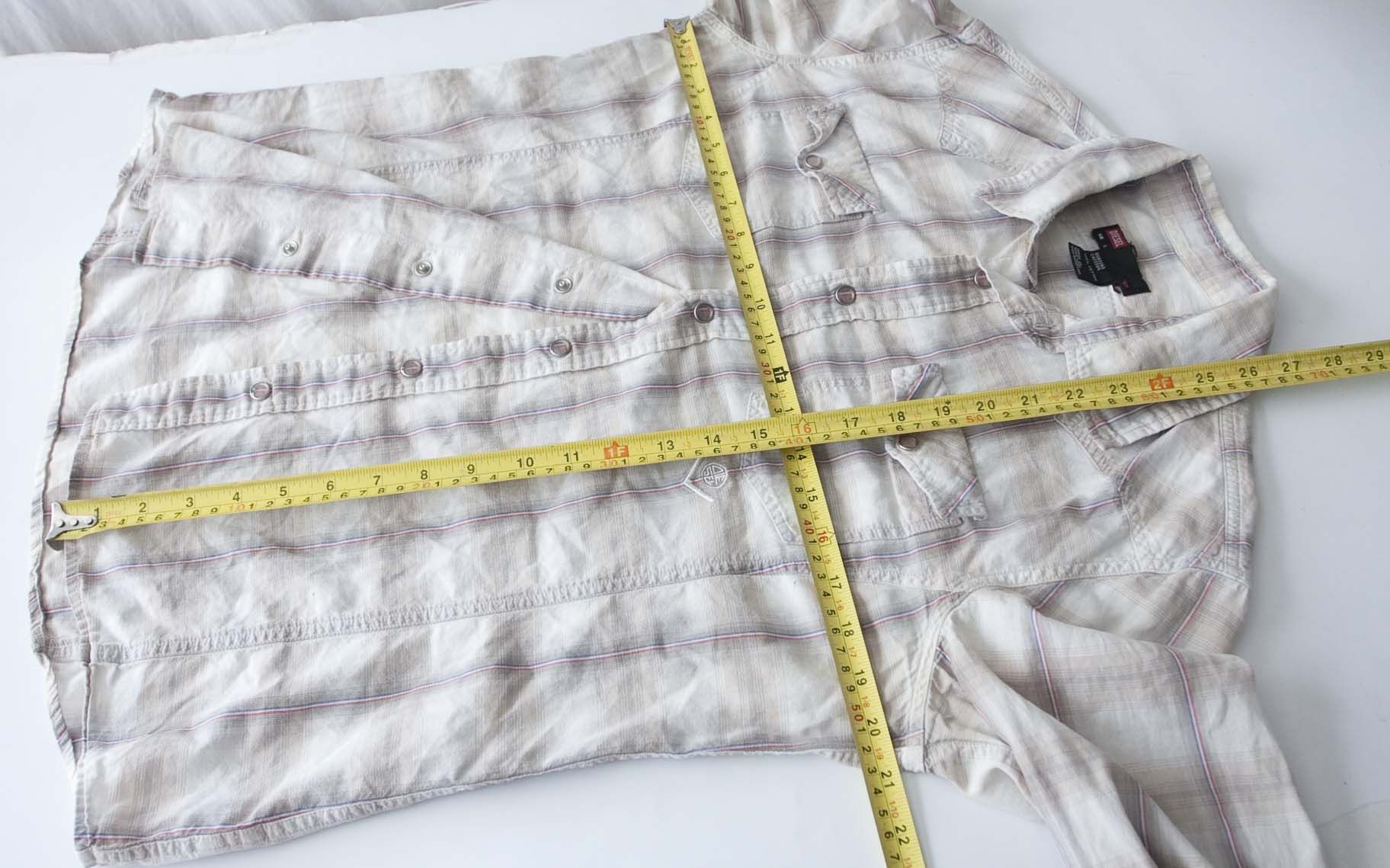 Diesel Diesel Shirt Size M/L Plaid Pale Brown Size US L / EU 52-54 / 3 - 5 Thumbnail