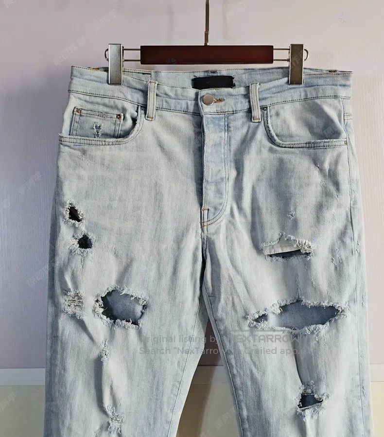 Amiri Amiri Ripped Denim Jeans Size US 34 / EU 50 - 2 Thumbnail