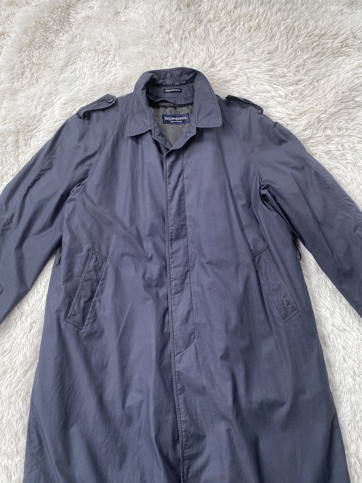 Yves Saint Laurent Vintage Yves Saint Laurent Diffusion Homme Trench Coat Size US XL / EU 56 / 4 - 2 Thumbnail