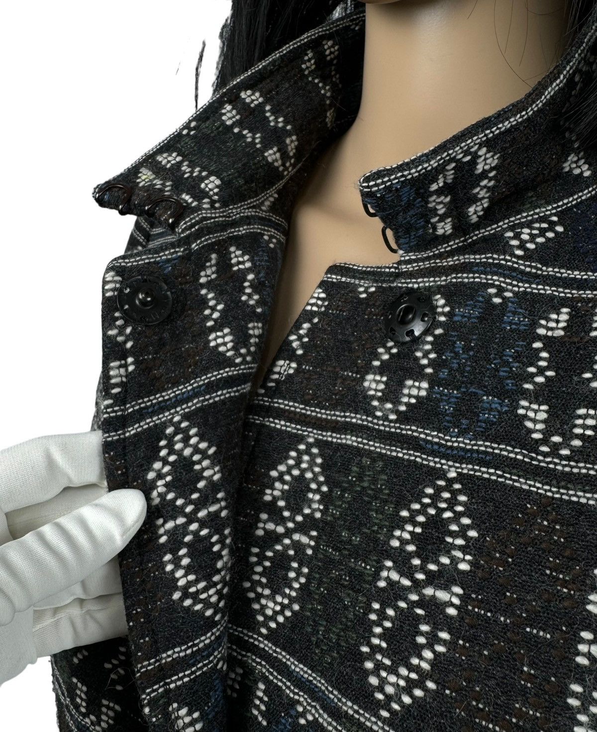 Akris Akris Punto Knit Wool-Viscose Coat Ornament Printed Size XL / US 12-14 / IT 48-50 - 15 Thumbnail