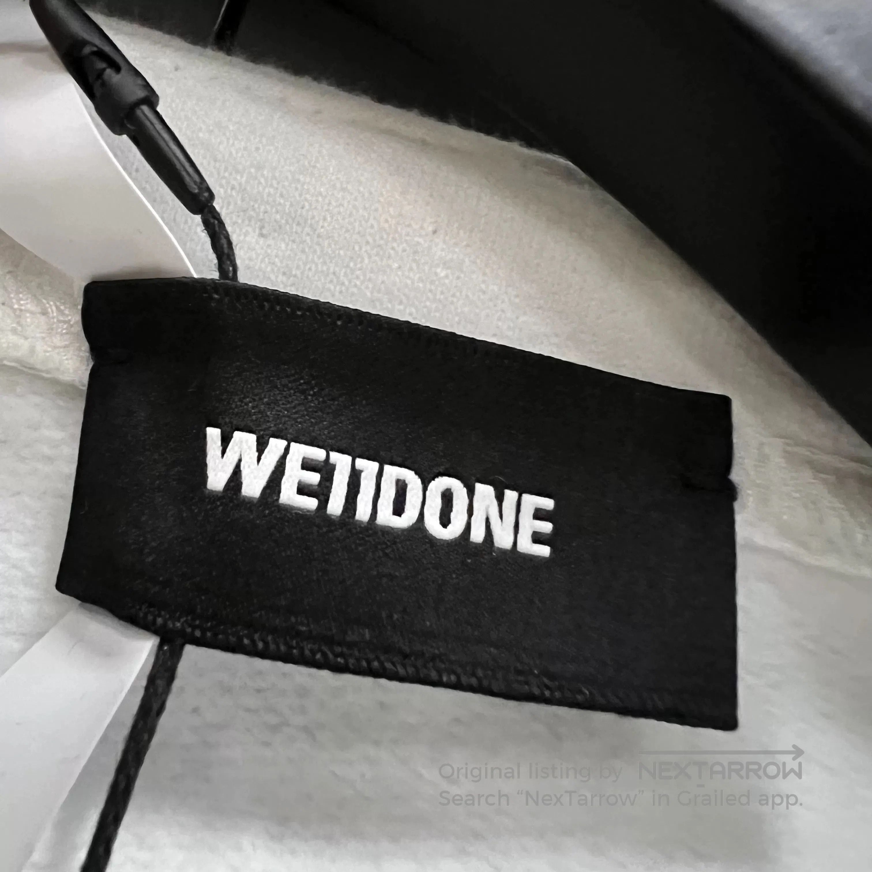 WE11DONE WE11DONE White Double Row Rivet Logo Sweatshirt. Size XS / US 0-2 / IT 36-38 - 4 Thumbnail