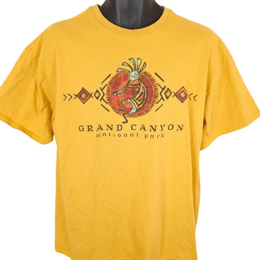 Delta Grand Canyon T Shirt Mens Size XL Yellow National Park Size US XL / EU 56 / 4 - 1 Thumbnail