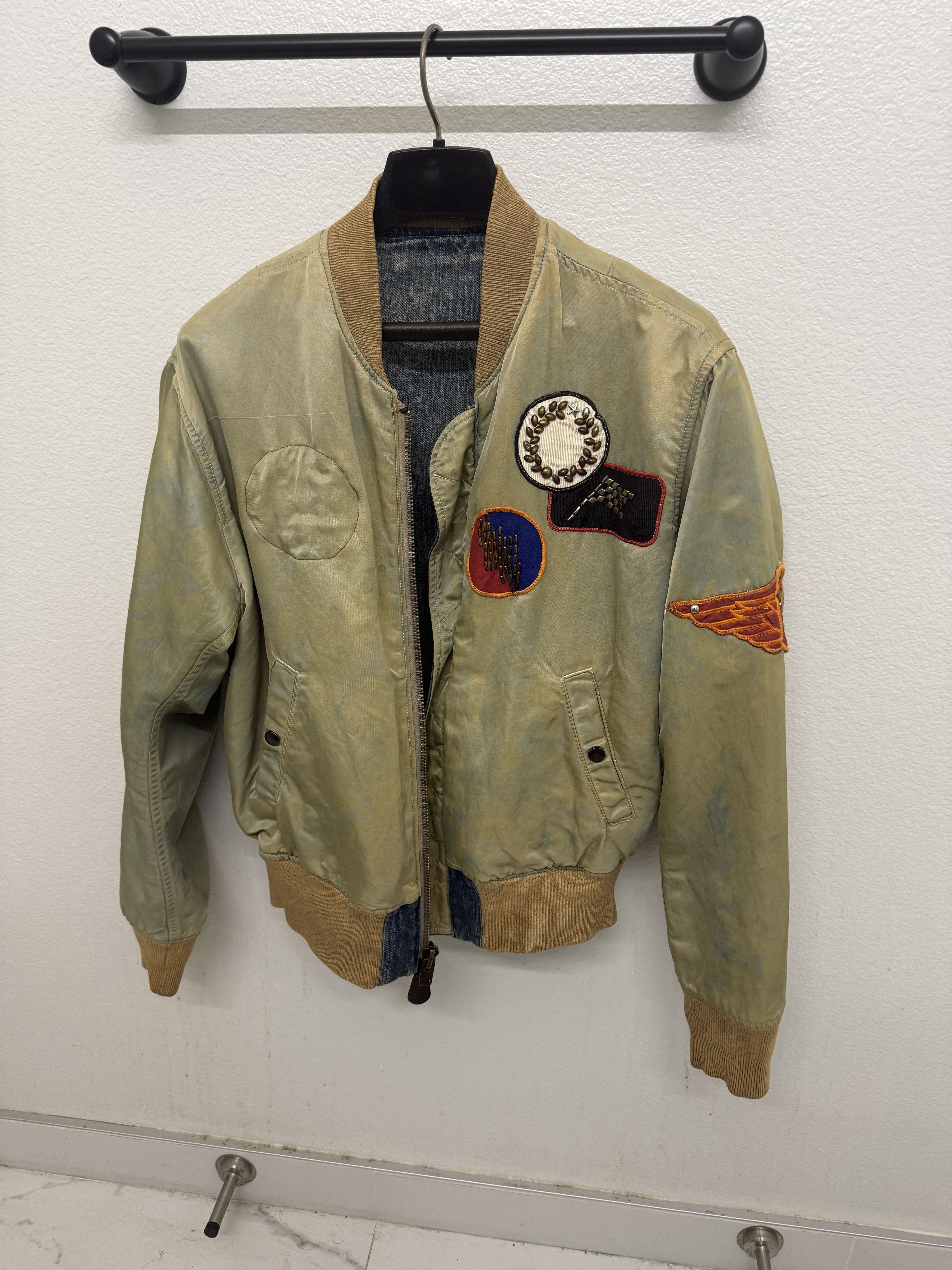 Kapital Kapital Reversible Denim/MA-1 Bomber Jacket Size US M / EU 48-50 / 2 - 4 Thumbnail