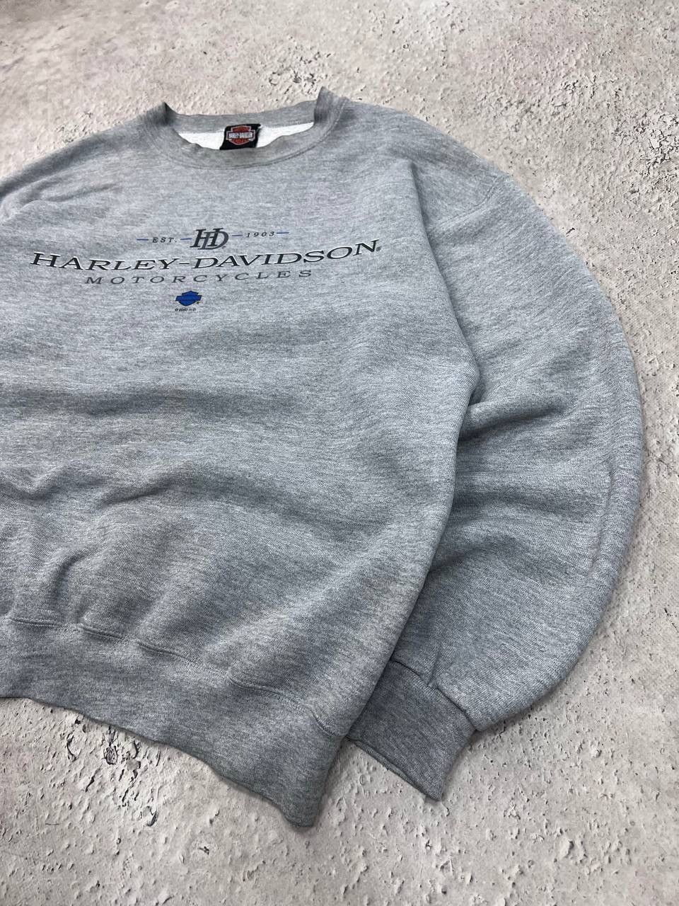 Harley Davidson × Vintage Crazy Vintage 90s Harley Davidson Sweatshirt Heavyweight Size US L / EU 52-54 / 3 - 6 Thumbnail