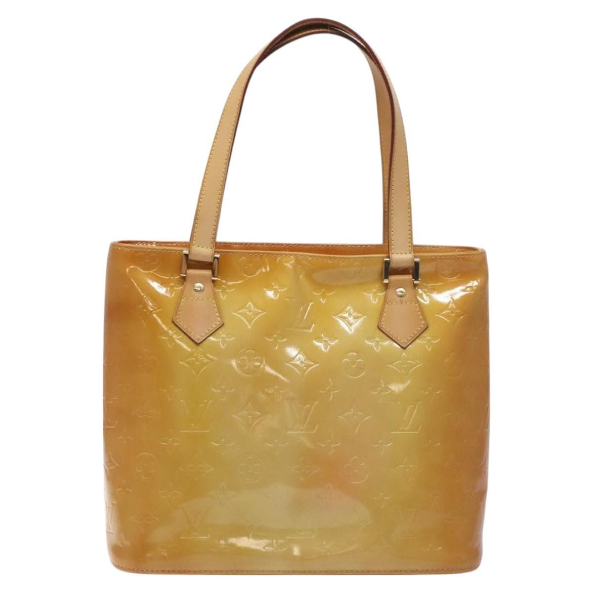 Louis Vuitton LOUIS VUITTON Monogram Vernis Houston Hand Bag Beige M91004 Size ONE SIZE - 2 Thumbnail