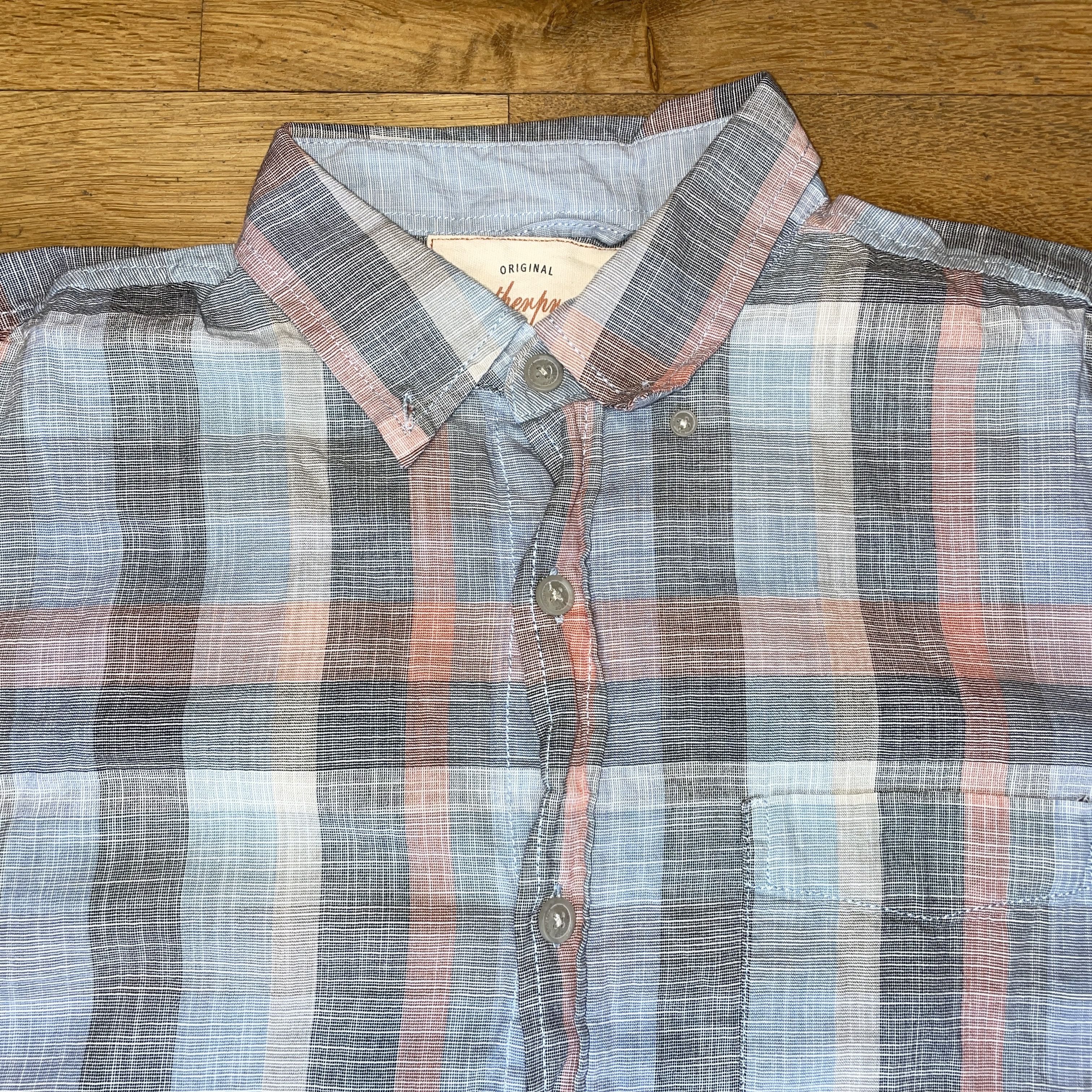 Vintage × Weatherproof Weatherproof Men's Elegant Check Shirt Short Sleeve Size S Size US S / EU 44-46 / 1 - 3 Thumbnail