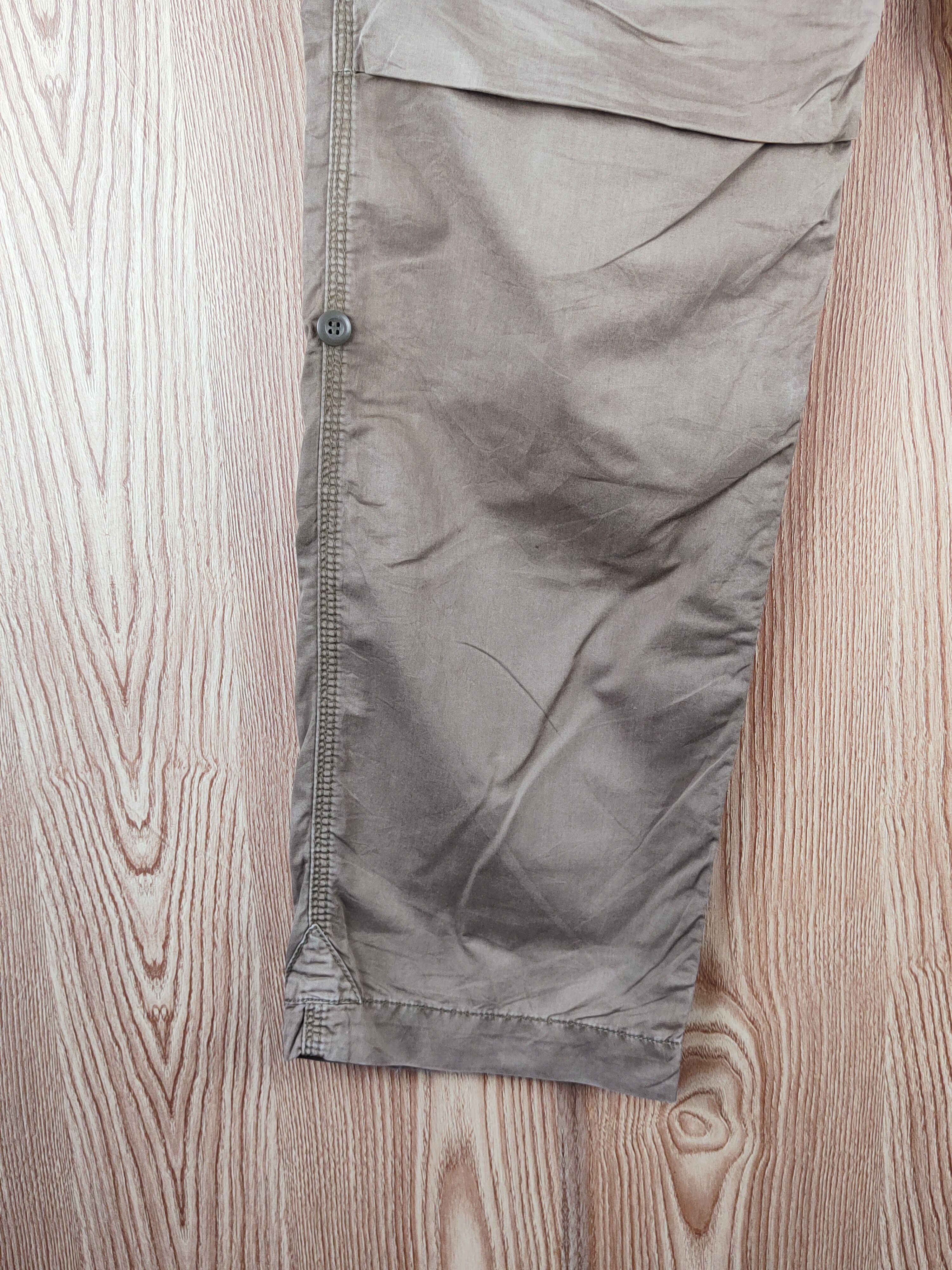 Japanese Brand Back Number Olive Faded Multipocket Cargo Pants #W853 Size US 32 / EU 48 - 4 Thumbnail