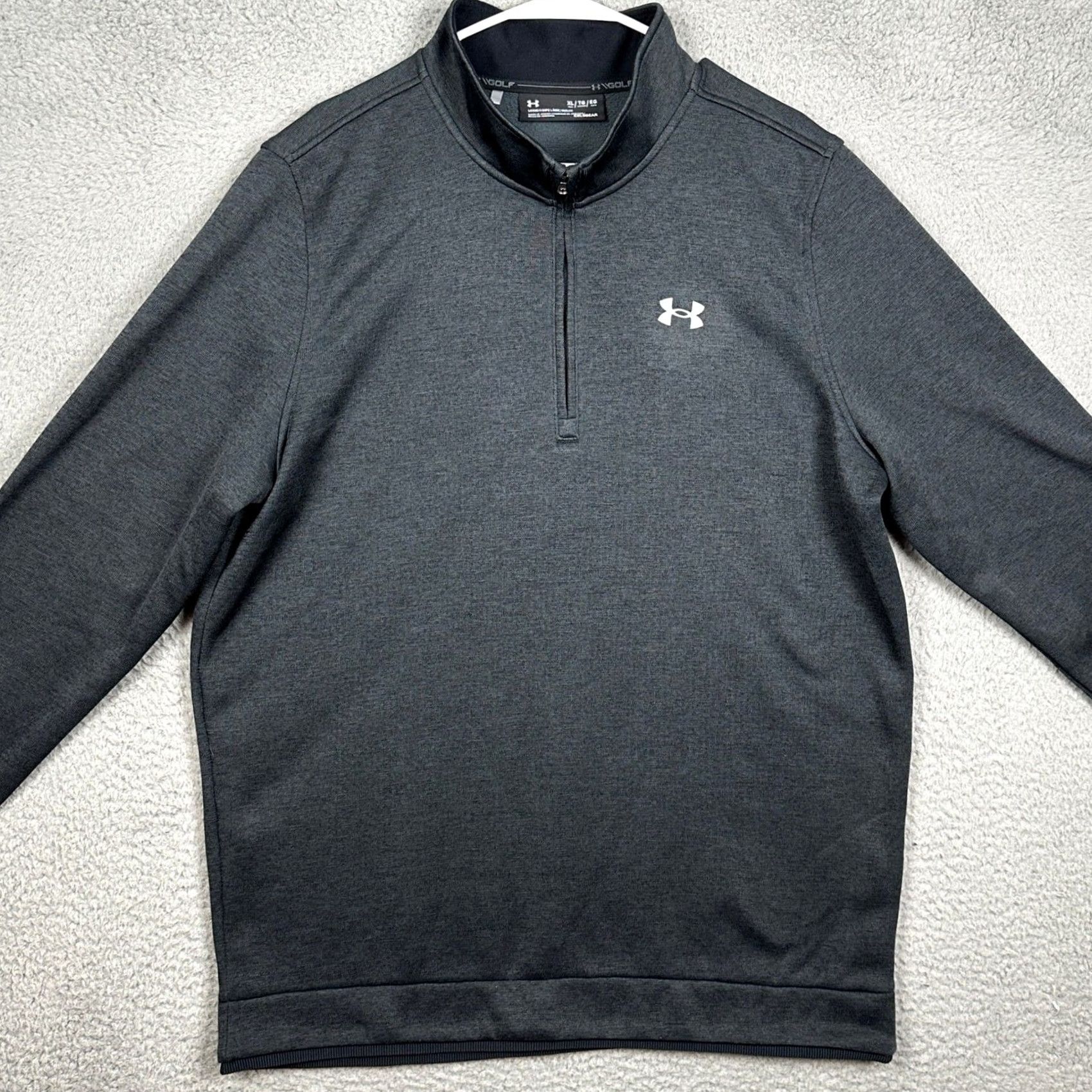 Under Armour Under Armour Sweatshirt Mens XL Gray Cold Gear Golf Quarter Zip Pullover Size US XL / EU 56 / 4 - 3 Thumbnail