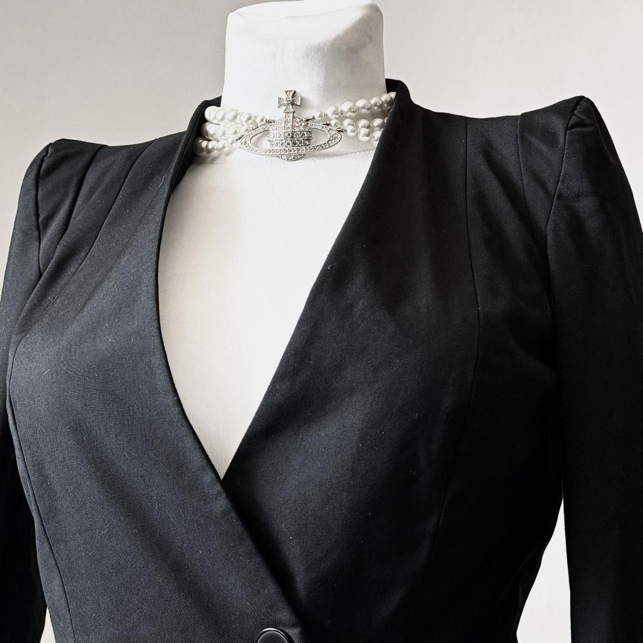 Vintage Power shoulders Avant - Garde vintage jacket Size S / US 4 / IT 40 - 3 Thumbnail