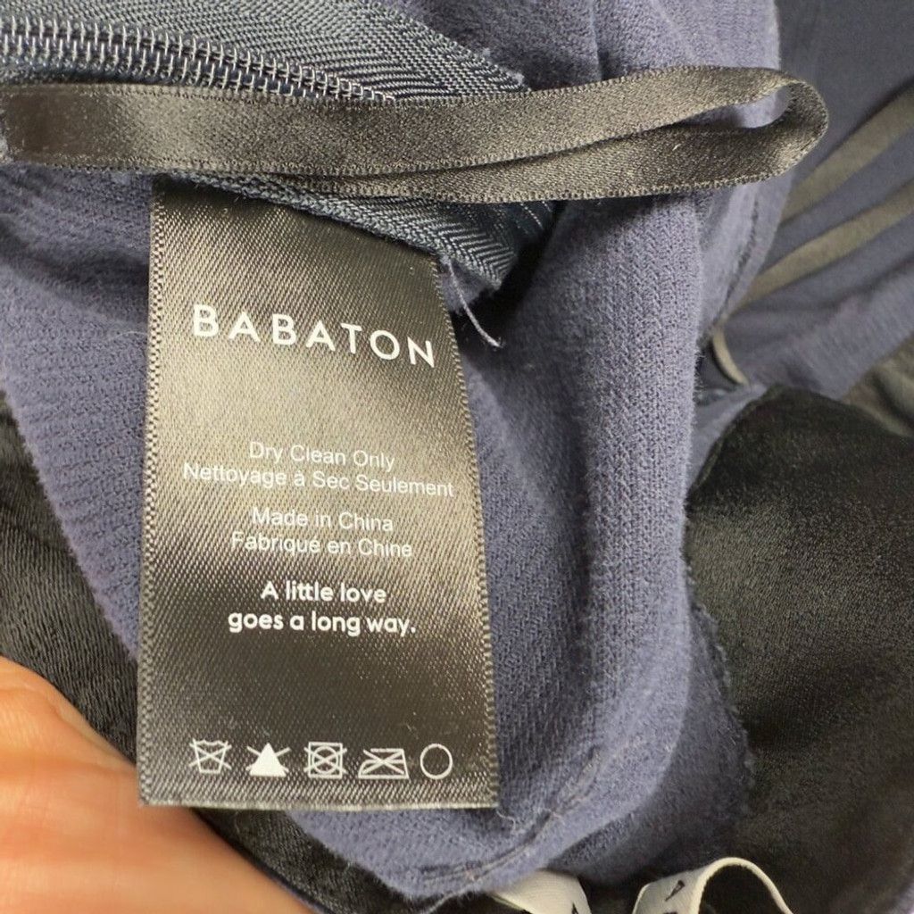 Other BABATON Aritzia Mid Rise Slim Leg Navy Blue Ankle Pant Sz 4 Size 27" / US 4 / IT 40 - 5 Thumbnail
