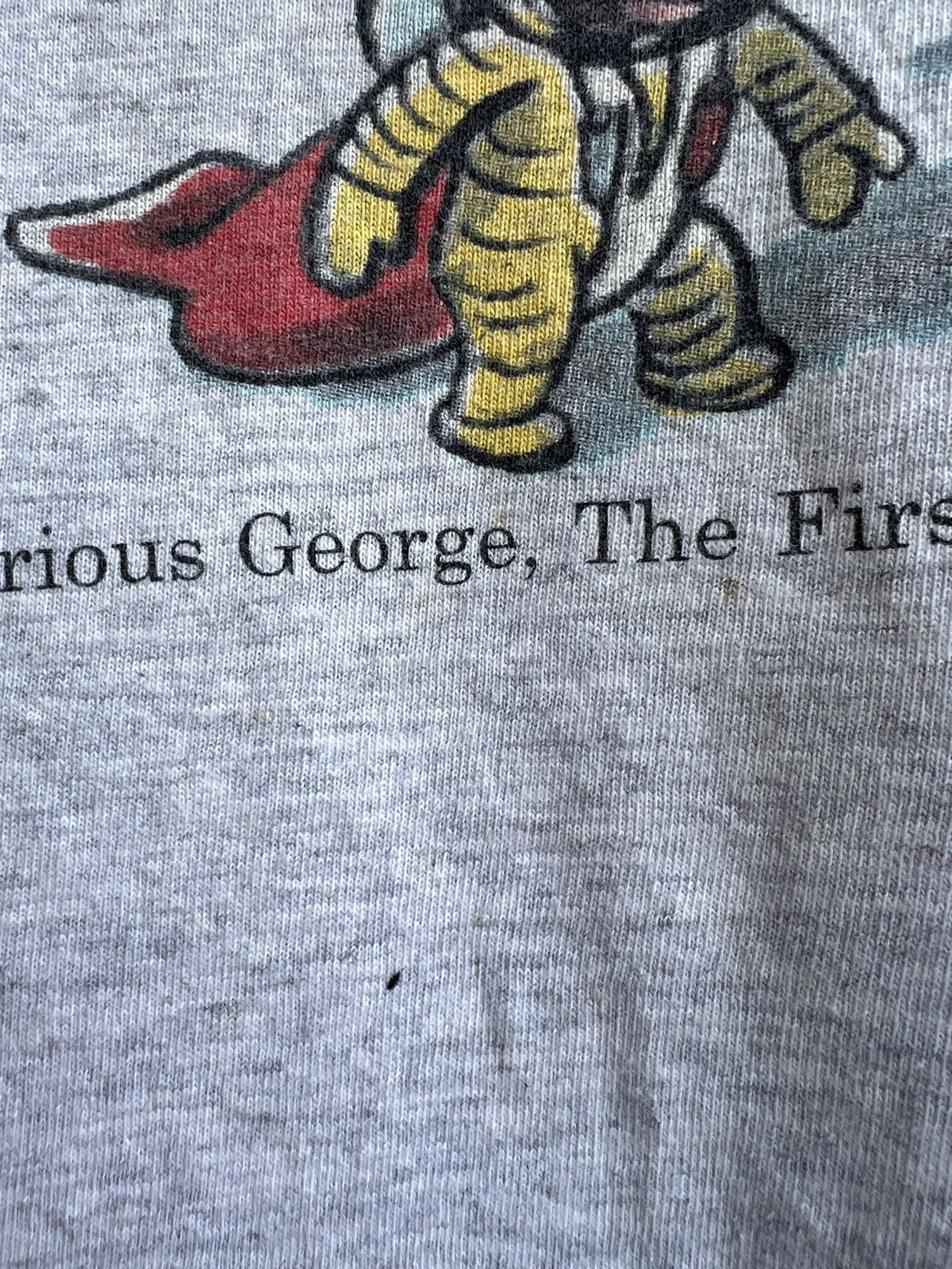 Vintage Vintage 1995 Curious George The First Space Monkey t shirt Size US M / EU 48-50 / 2 - 8 Thumbnail