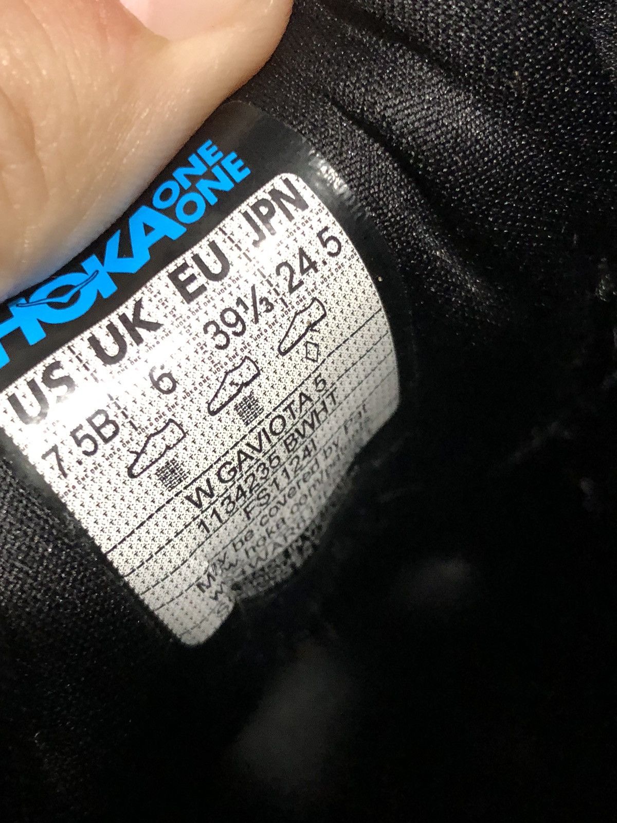 Hoka Hoka Gaviota 5 1134235 BWHT Size US 7.5 / IT 37.5 - 21 Thumbnail