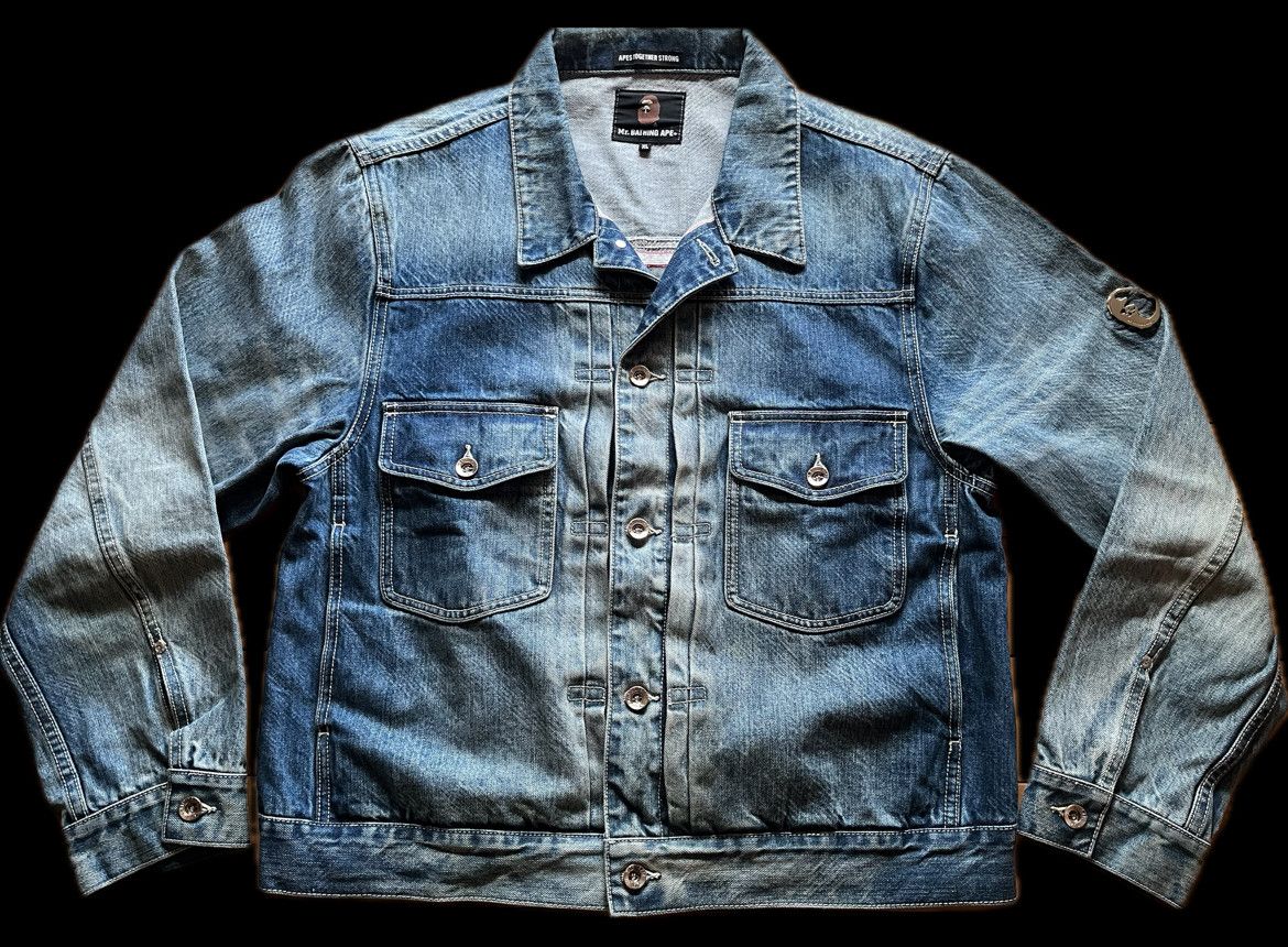 BAPE MR. BATHING APE DENIM JACKET