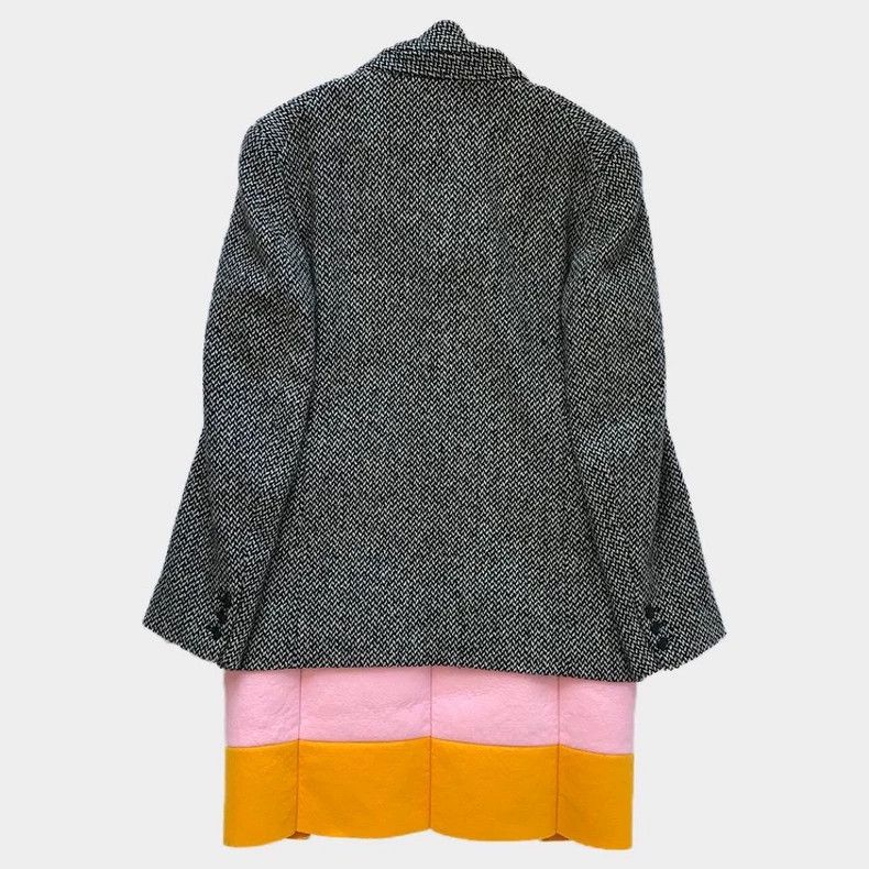 Comme des Garcons Comme Des Garcons Contrast paneled wool-blend jacket coat Size US S / EU 44-46 / 1 - 6 Thumbnail