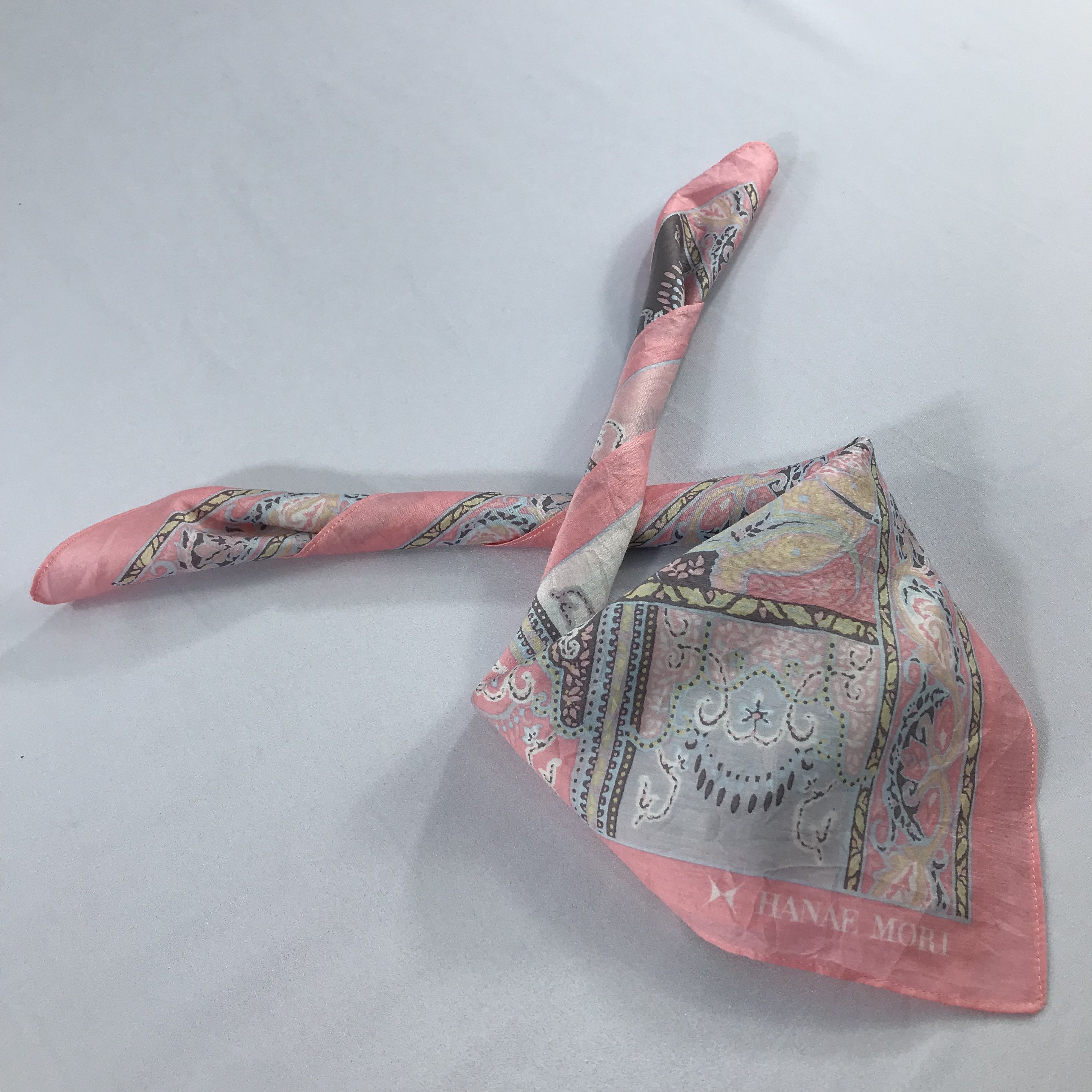 Hanae Mori Hanae Mori Bandana / Handkerchief / Neckerchief - S2077 Size ONE SIZE - 4 Thumbnail