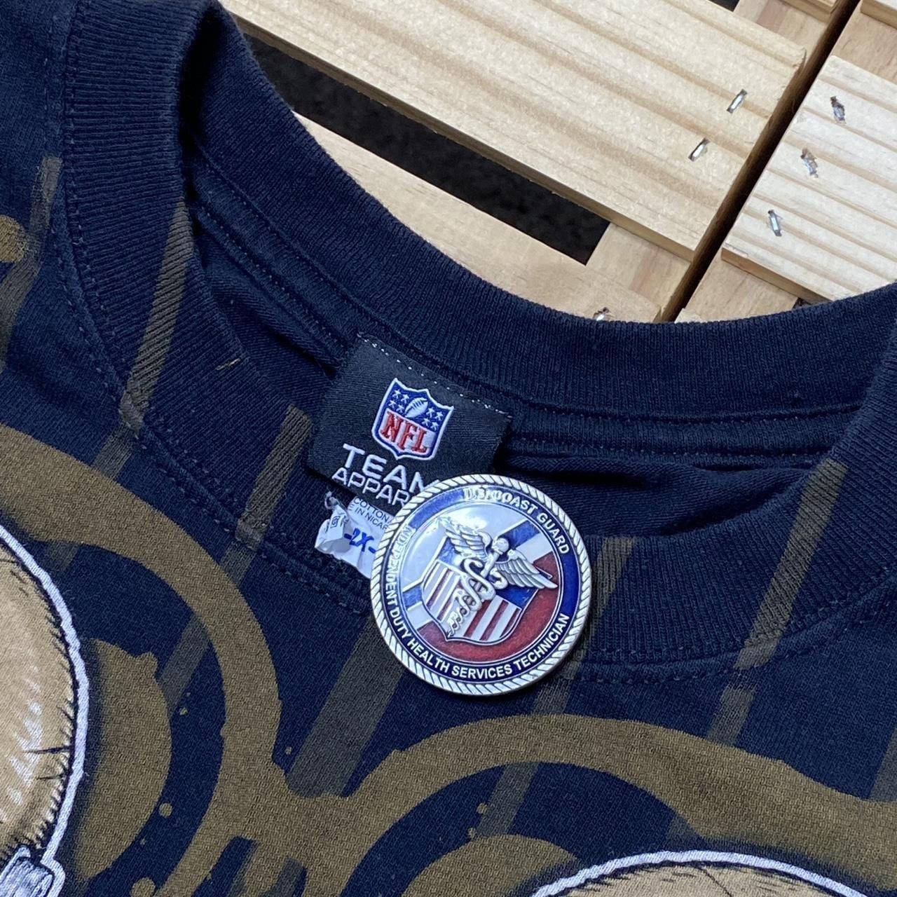 NFL Vintage NFL New Orleans Saints Black Football Tee Size 2XL Size US XXL / EU 58 / 5 - 3 Thumbnail