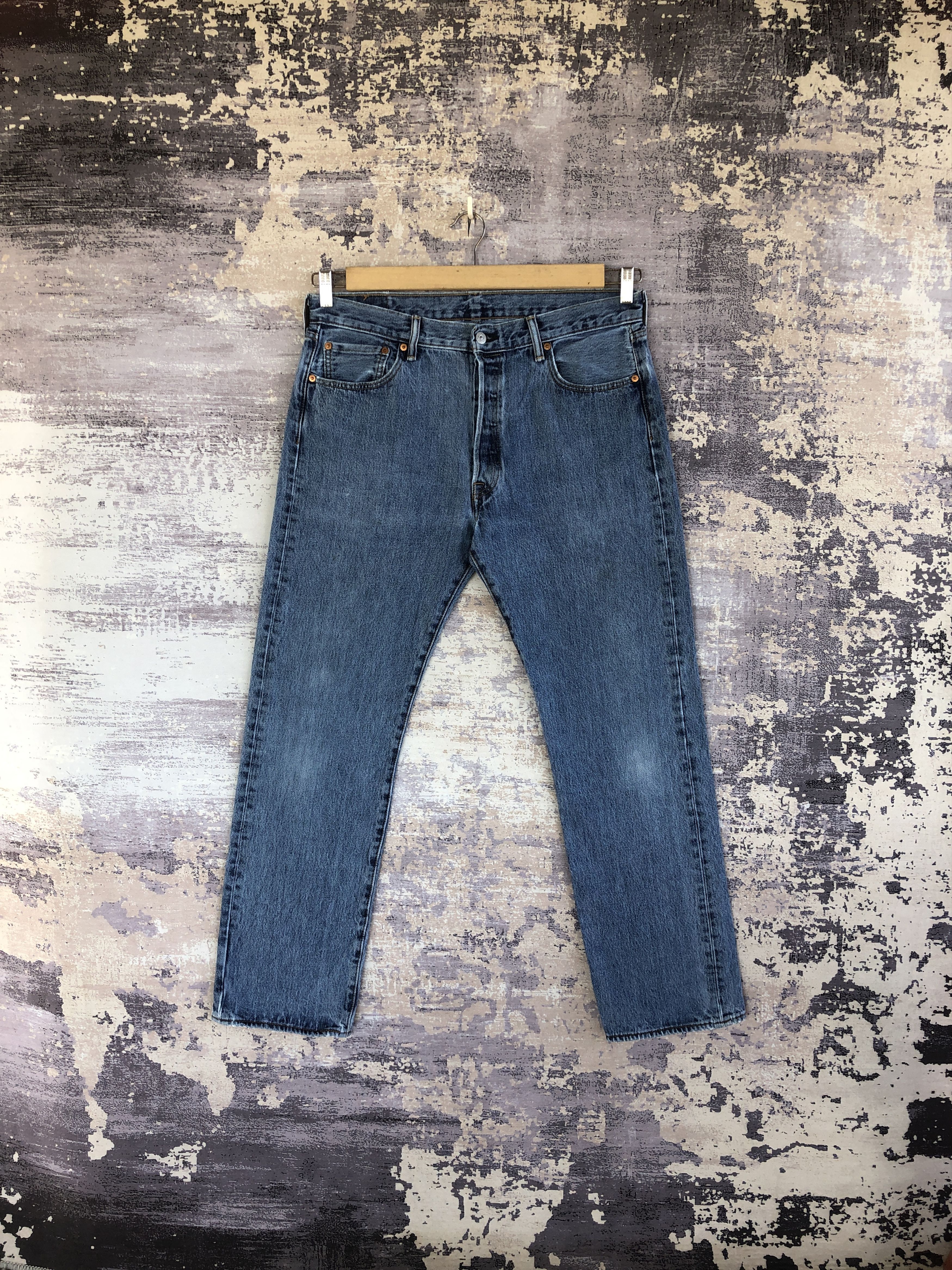 Levi's Vintage Levis 501 Jeans Blue Wash Levi's Distressed Denim Size US 34 / EU 50 - 1 Thumbnail
