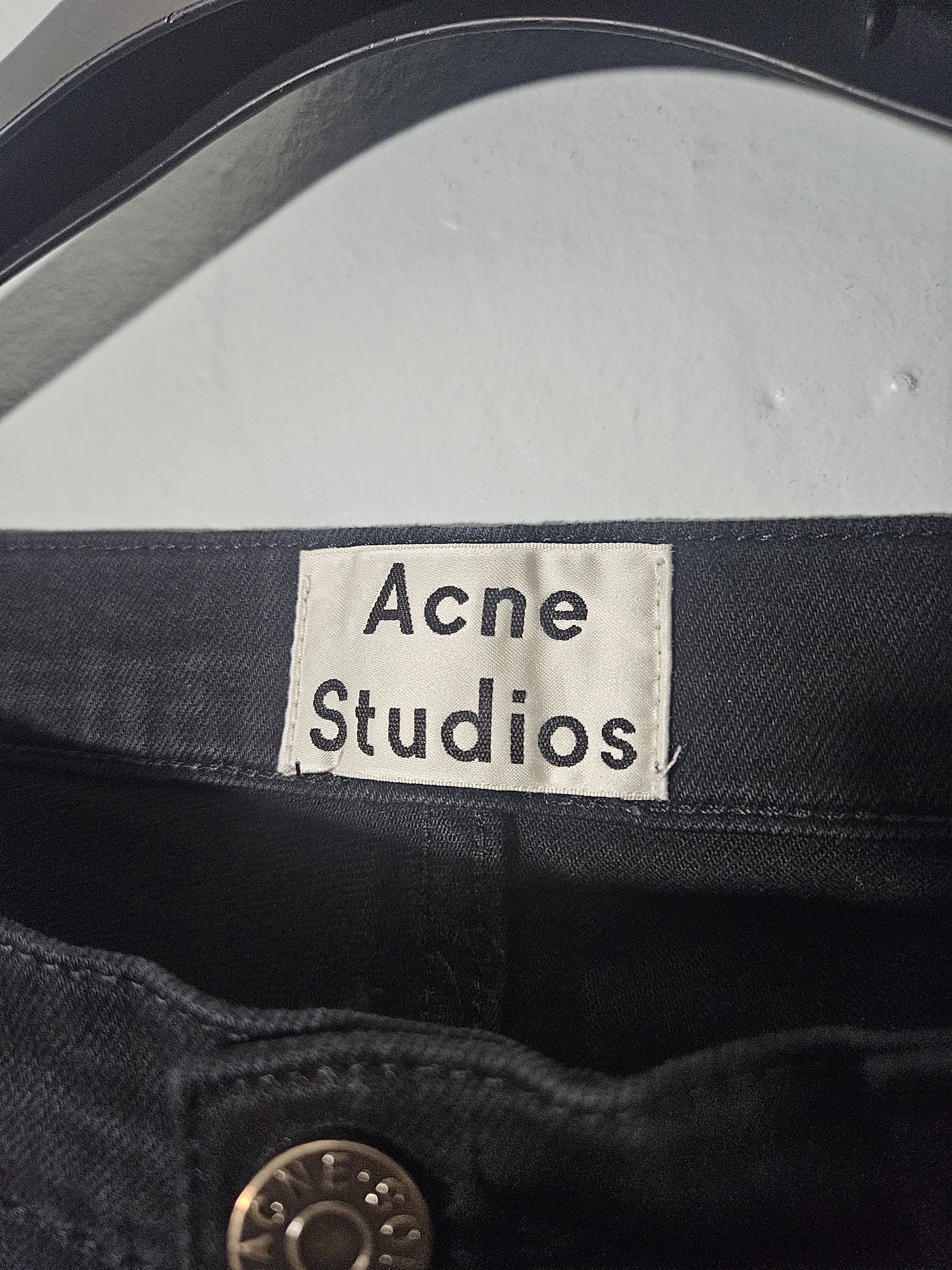 Acne Studios Town Stay Cash Black Denim Jeans Size US 32 / EU 48 - 5 Thumbnail