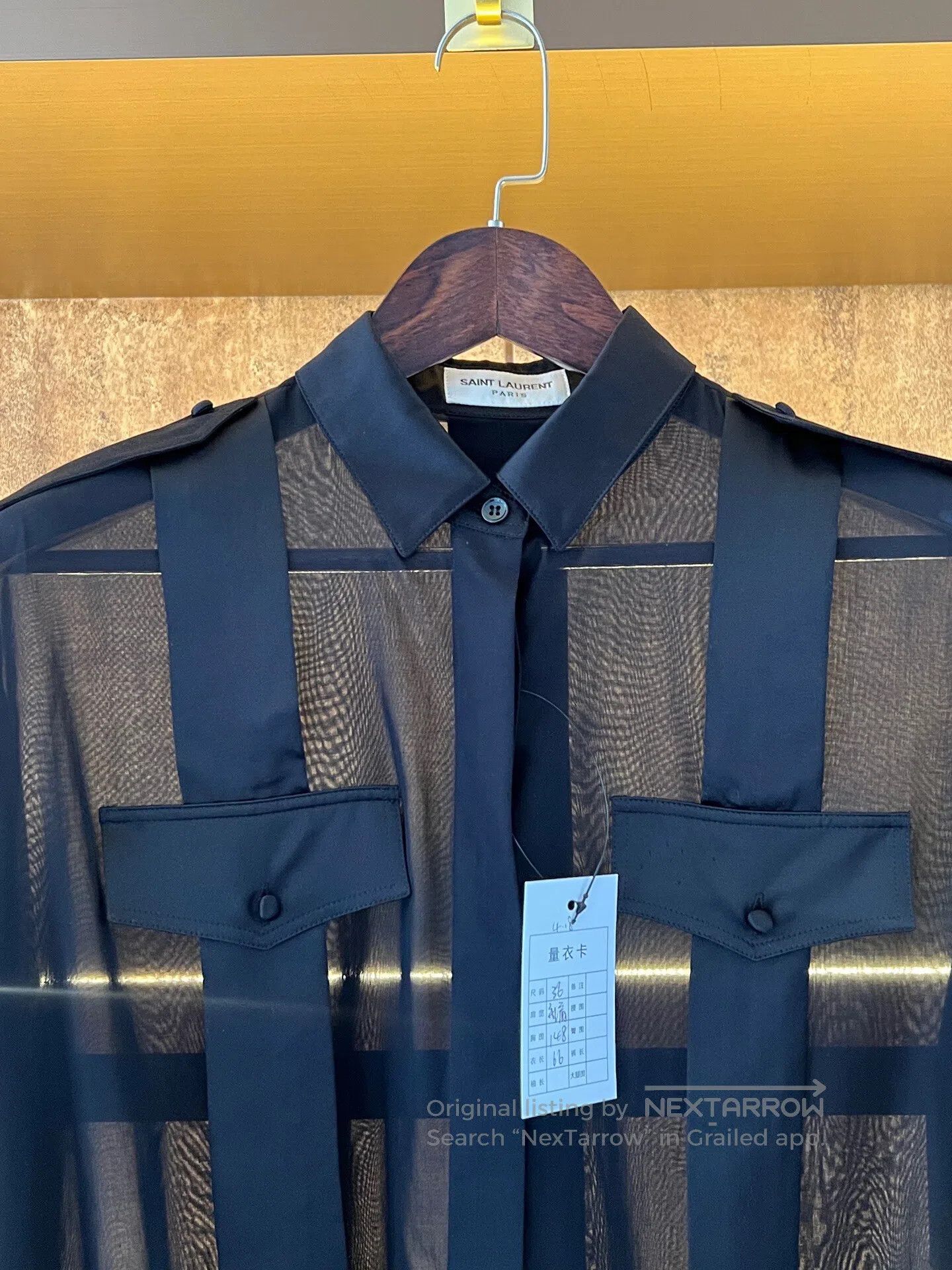 Saint Laurent Paris Saint Laurent Paris Silk Shirt| Size XS / US 0-2 / IT 36-38 - 3 Thumbnail