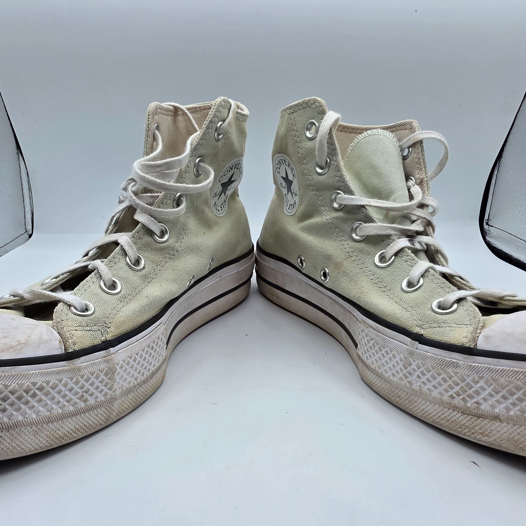 Converse Converse Chuck Taylor Lift Platform Womens Size 9 Beige Snea Size US 9 / IT 39 - 3 Thumbnail