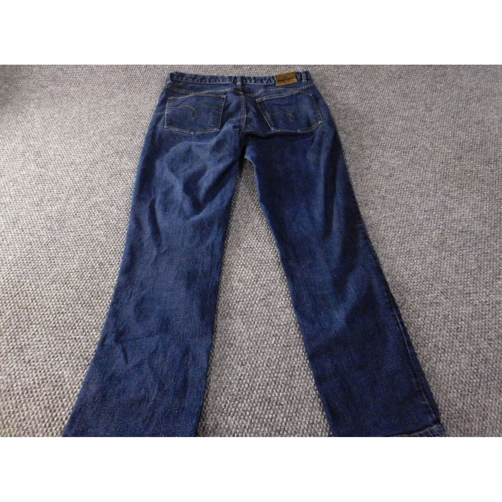 CO Lauren Jeans Co Jeans 12 blue Womens modern slim fit denim classic stretch Slimming Stretch Denim 30in 34in inseam Straight Retro Vintage No - Size 24" / US 00 / IT 34 - 5 Thumbnail