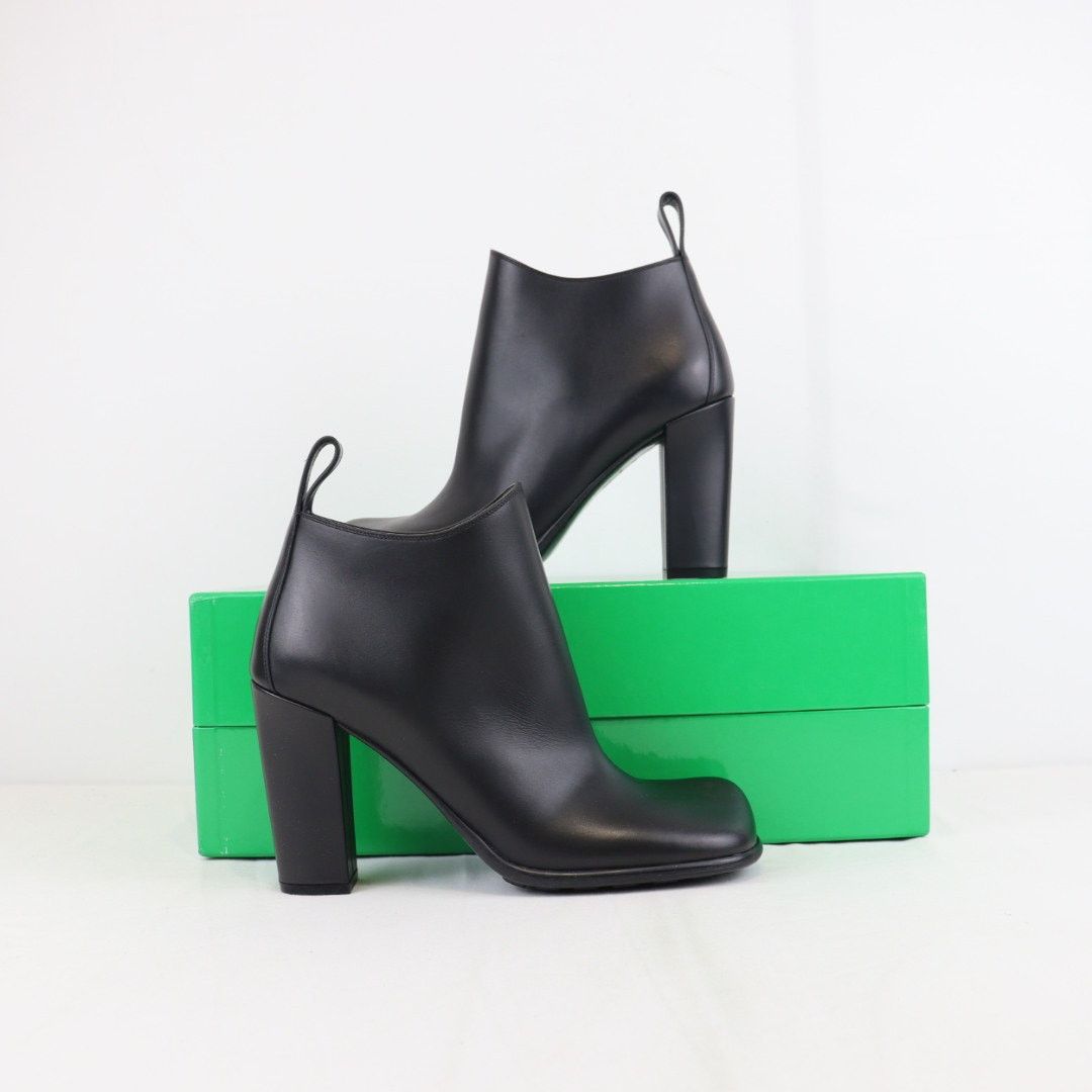 Bottega Veneta o1rshd1 Shibuya Calf Storm Ankle Boots in Black Size US 10 / IT 40 - 1 Thumbnail
