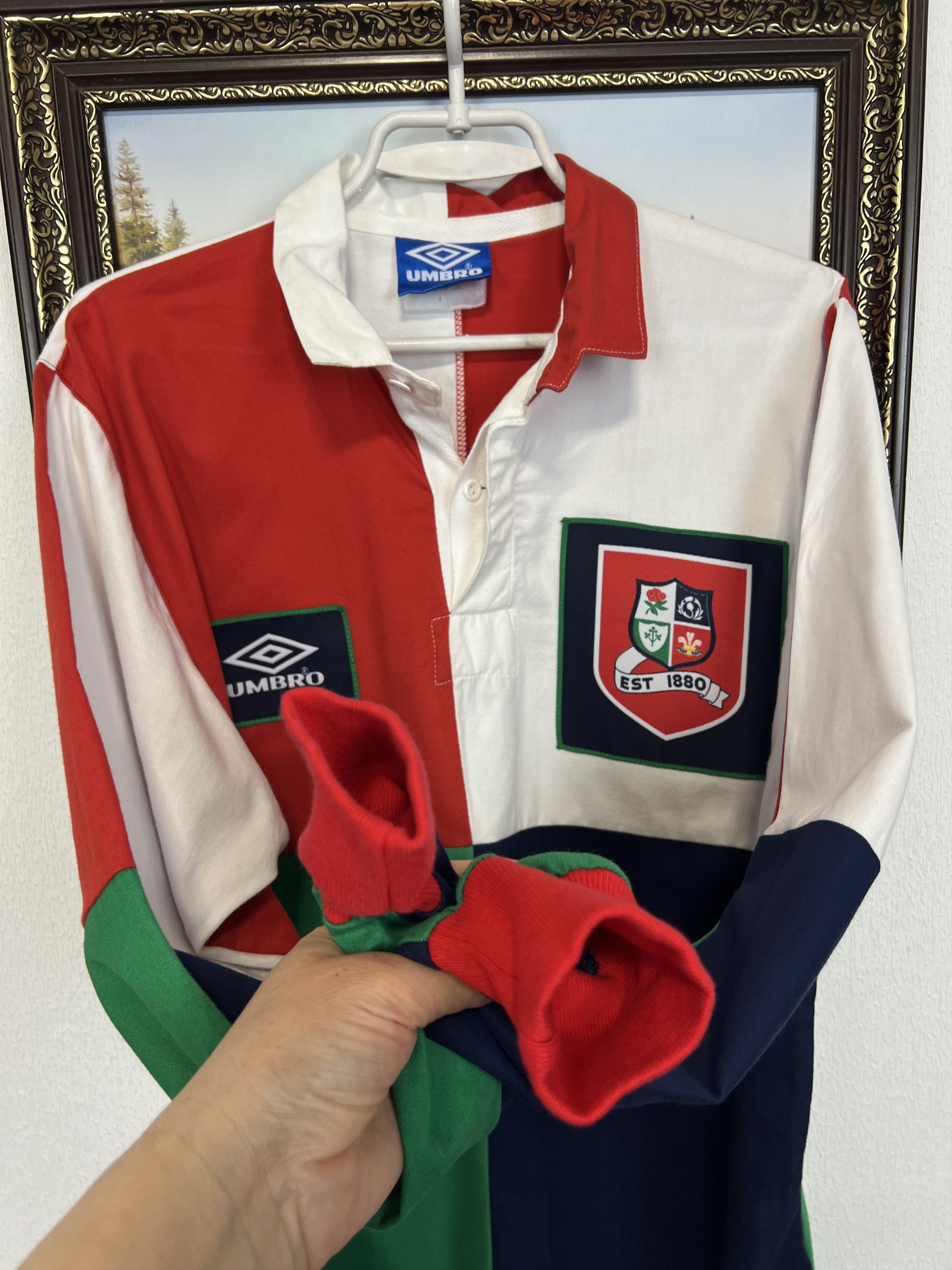 Umbro Vintage British and Irish Lions Rugby Union Jersey Trikot Size US M / EU 48-50 / 2 - 6 Thumbnail