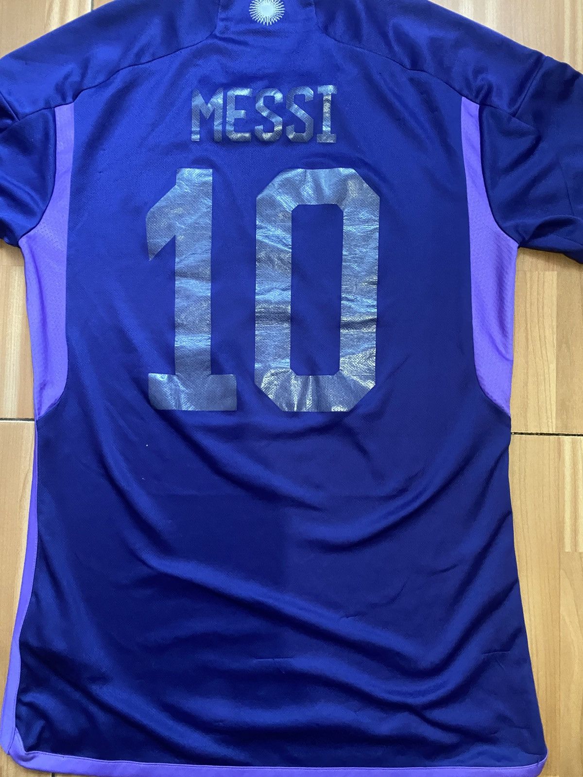 Adidas Adidas Argentina 2022 World Cup #10 Messi Away Shirt Jersey Size US S / EU 44-46 / 1 - 6 Thumbnail
