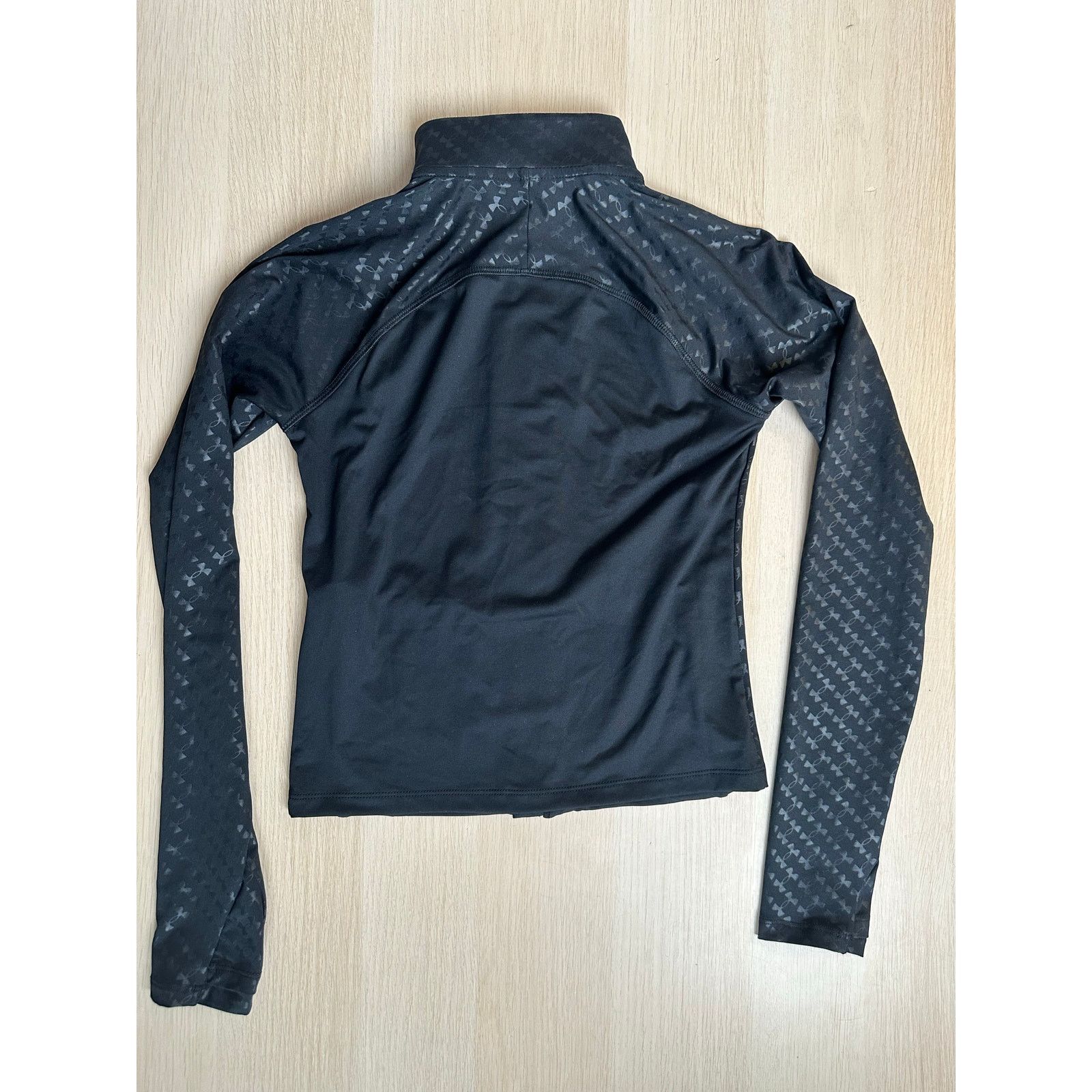Under Armour Women's Under Armour Emboss Full-Zip Black Jacket - Size S Size S / US 4 / IT 40 - 3 Thumbnail