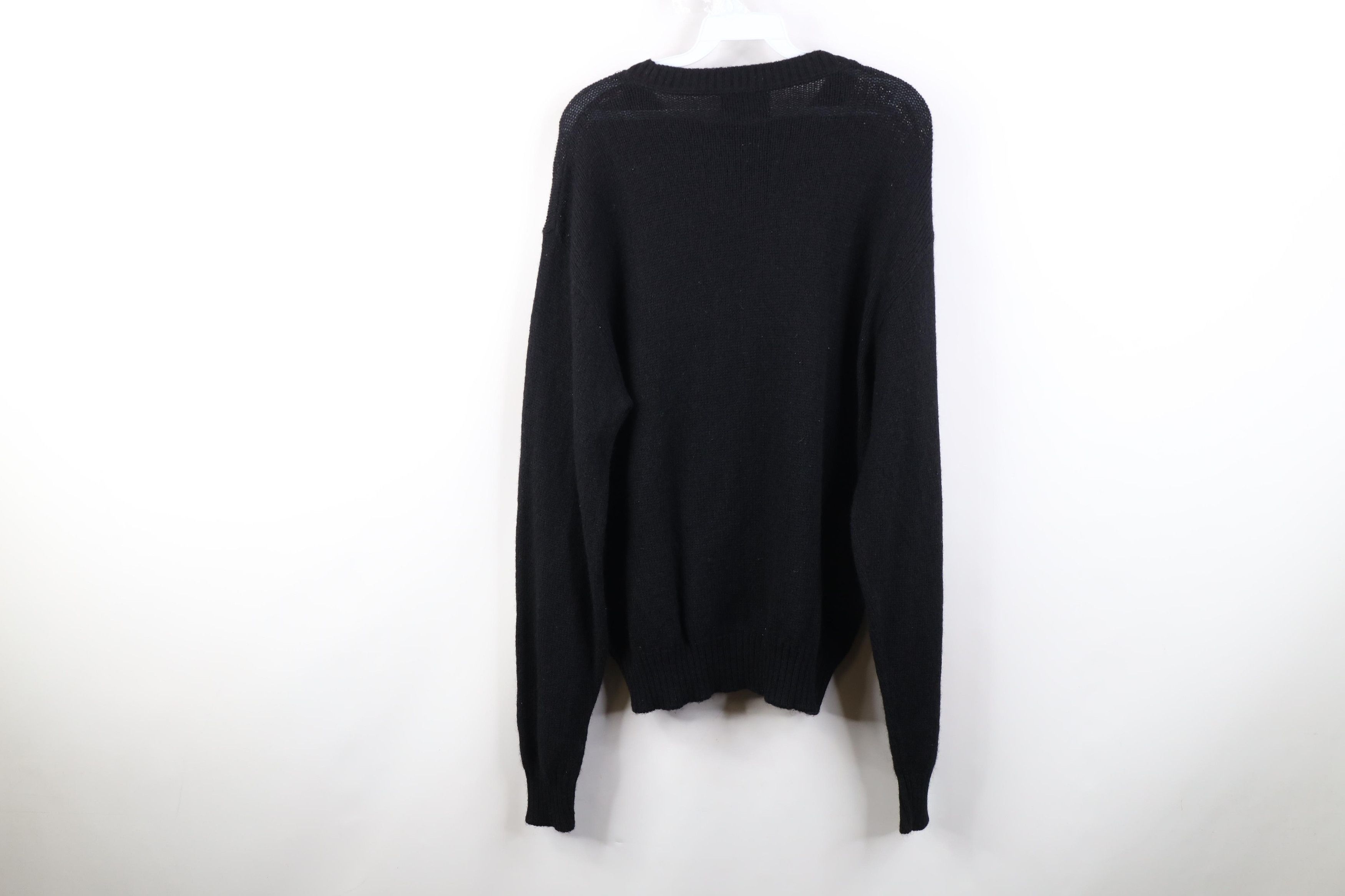 Vintage Vintage 70s Streetwear Wool Blend Knit Sweater Black USA Size US M / EU 48-50 / 2 - 7 Thumbnail
