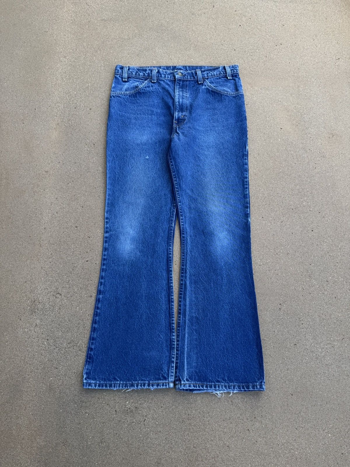 Levi's × Vintage Vtg 80’s Levi’s 646 Orange Tab Bellbottom Flare Jeans 33x29 Size US 33 - 1 Thumbnail