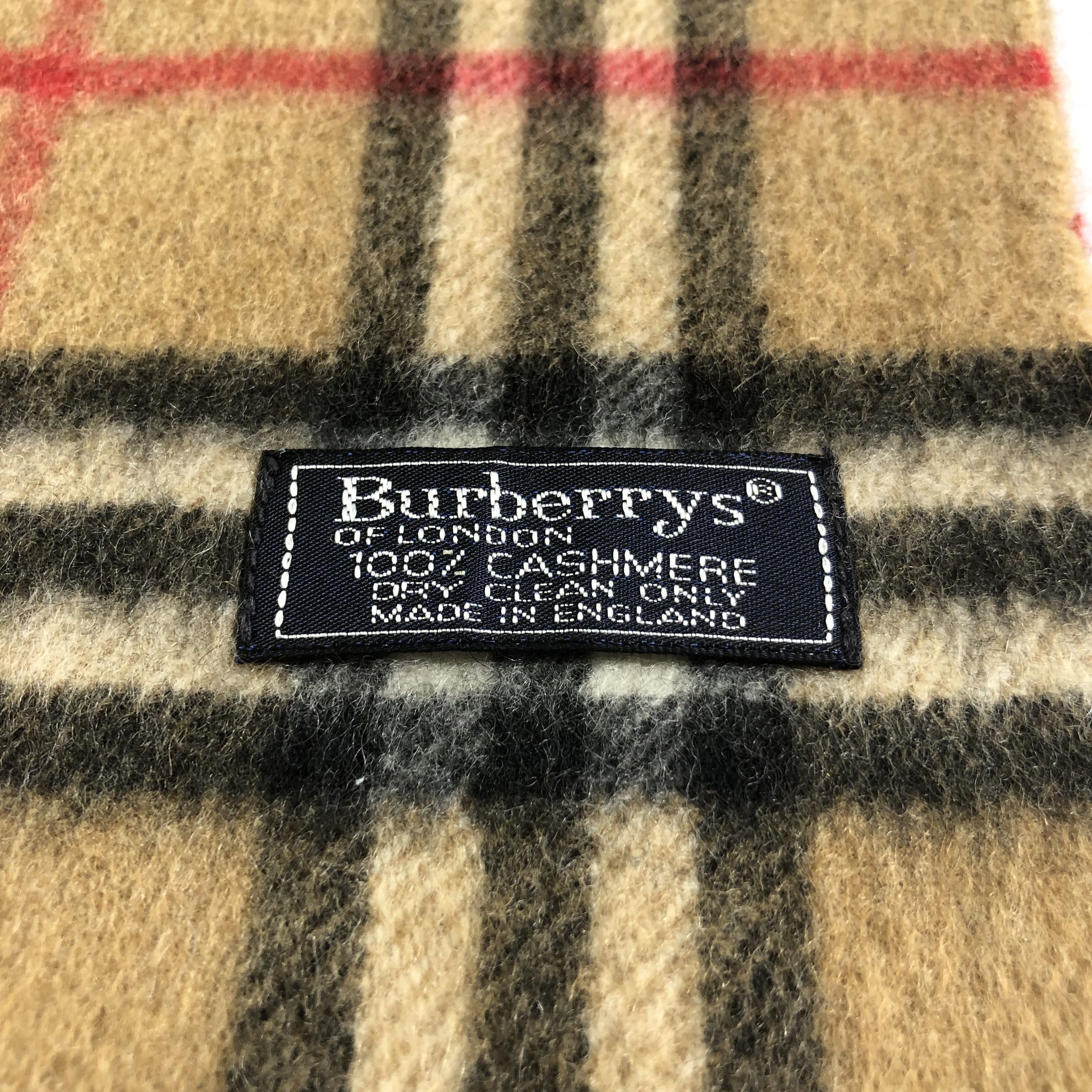 Burberry Burberrys Tan Nova Check Cashmere Scarf Muffler V2258 Size ONE SIZE - 5 Thumbnail