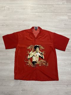 bruce lee button up shirt