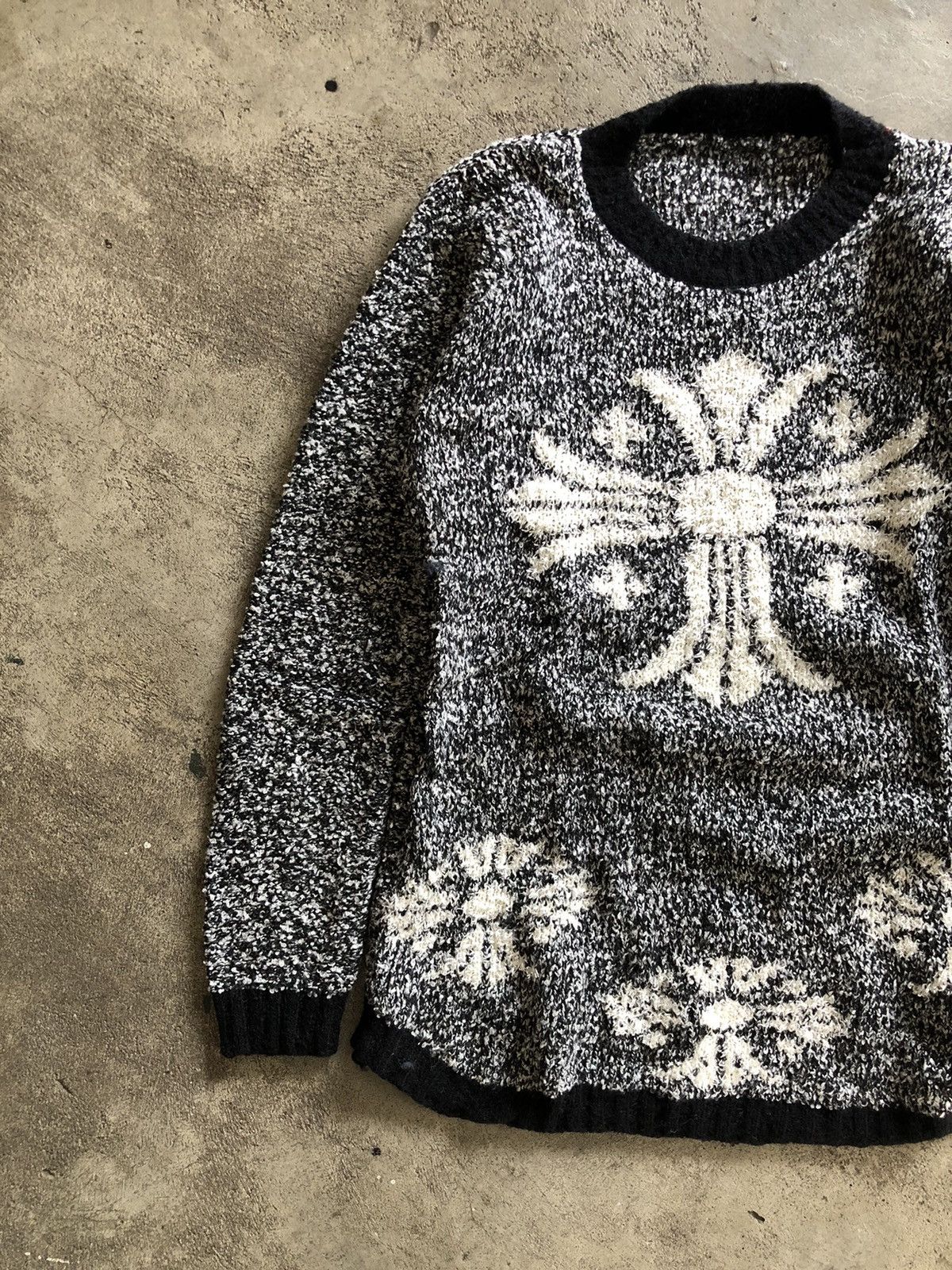 If Six Was Nine × Japanese Brand × Le Grande Bleu (L.G.B.) JAPANESE STYLE KNIT LIKE CHROME HEART Size US S / EU 44-46 / 1 - 3 Thumbnail