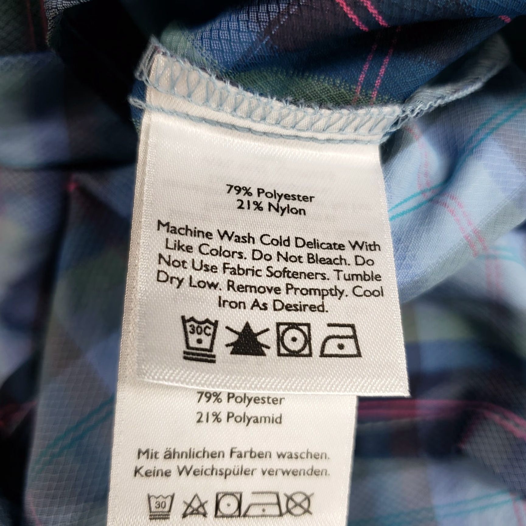 Eddie Bauer Eddie Bauer Womens Button Front Shirt Sz Medium Blue Pink Plaid Long Sleeve Shirt Womens M Blue Pink Plaid Button-Up Woman Shirt Size M / US 6-8 / IT 42-44 - 5 Thumbnail