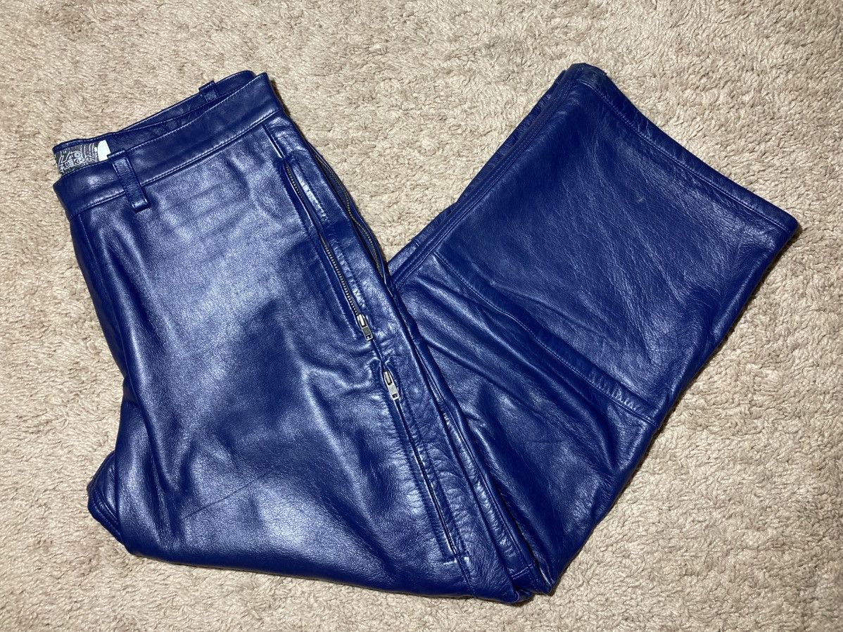 Lad Musician AW98 Lad Musician Leather Panel Jeans 90s 1998 Japanese 48 Size US 32 / EU 48 - 1 Thumbnail