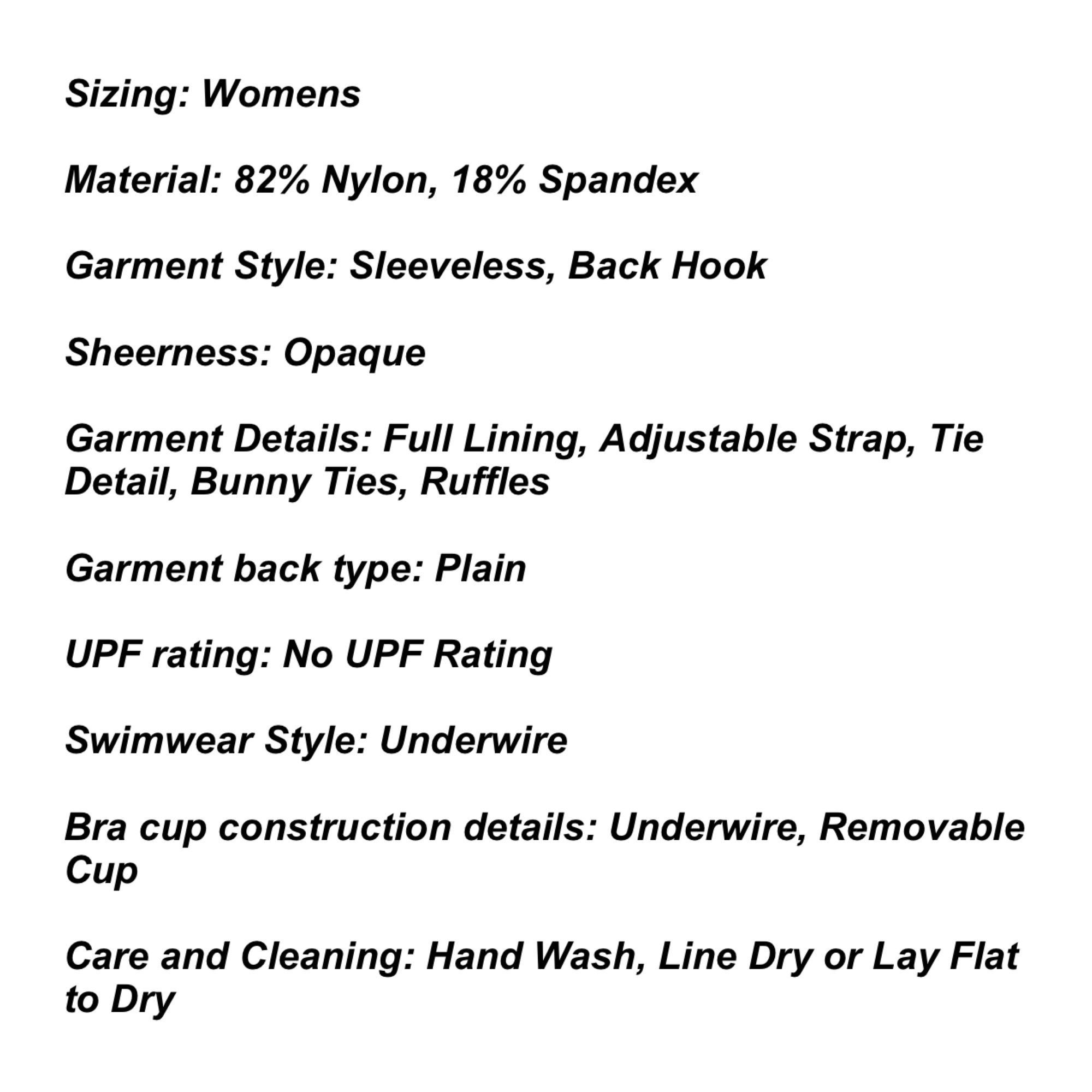 Other Shade & Shore - Women's Tie - Front Lettuce-Edge Underwire B Size ONE SIZE - 6 Thumbnail