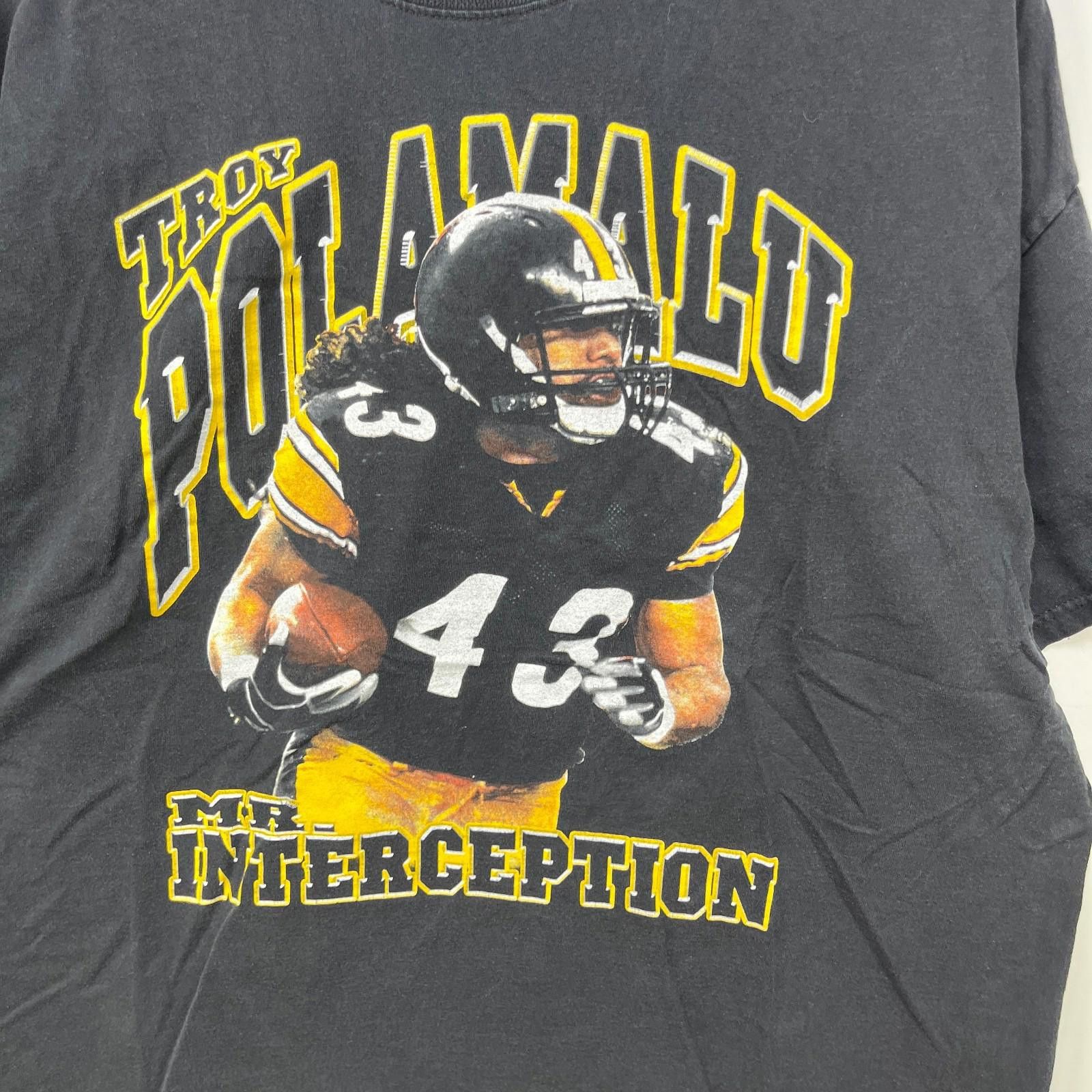 Other Vintage Troy Polamalu Pittsburgh Steelers T-Shirt 2XL Size ONE SIZE - 2 Thumbnail