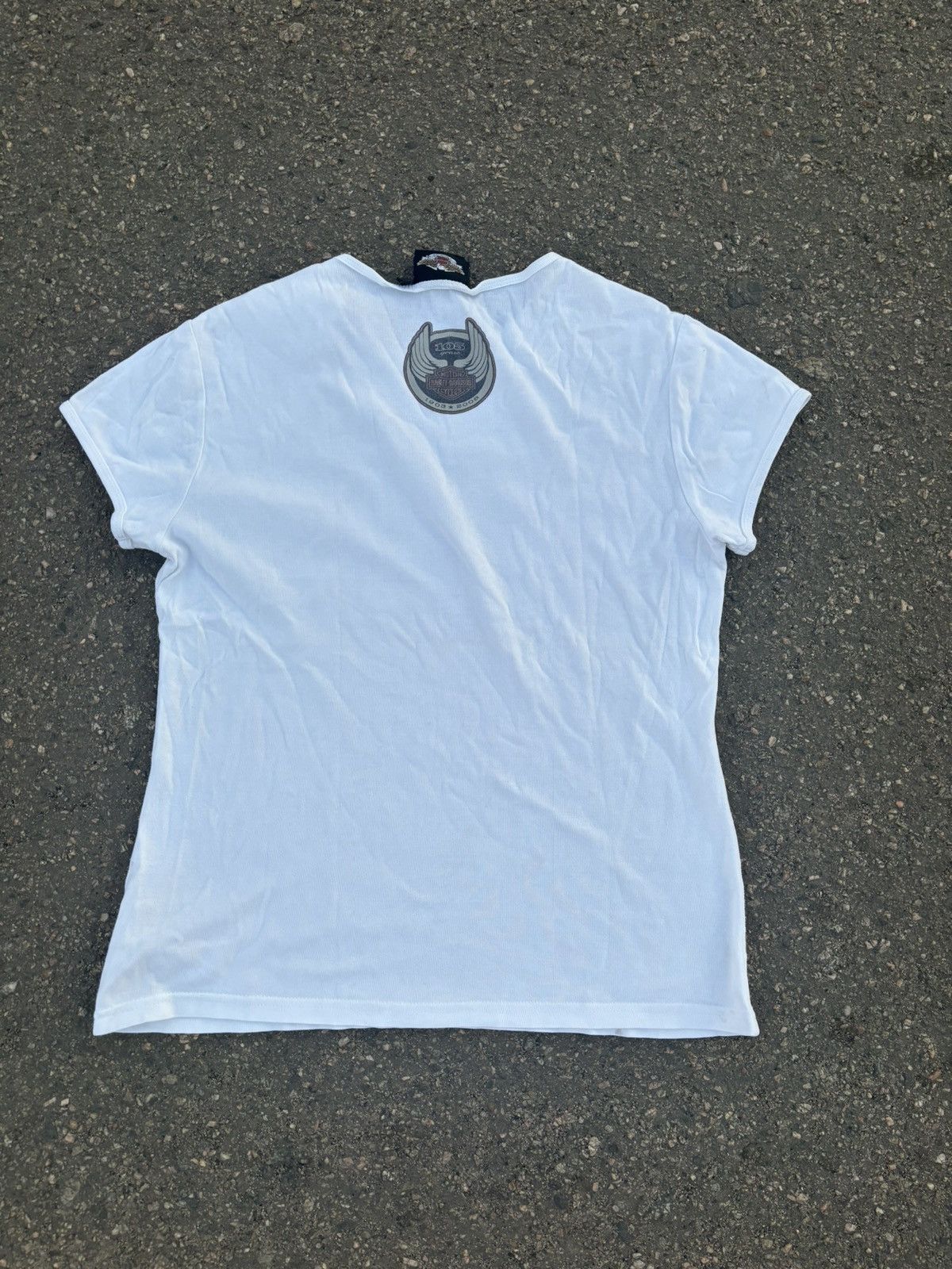Harley Davidson × Vintage Vintage y2k Harley Davidson 105 years 2008 t-shirt Size XL / US 12-14 / IT 48-50 - 9 Thumbnail