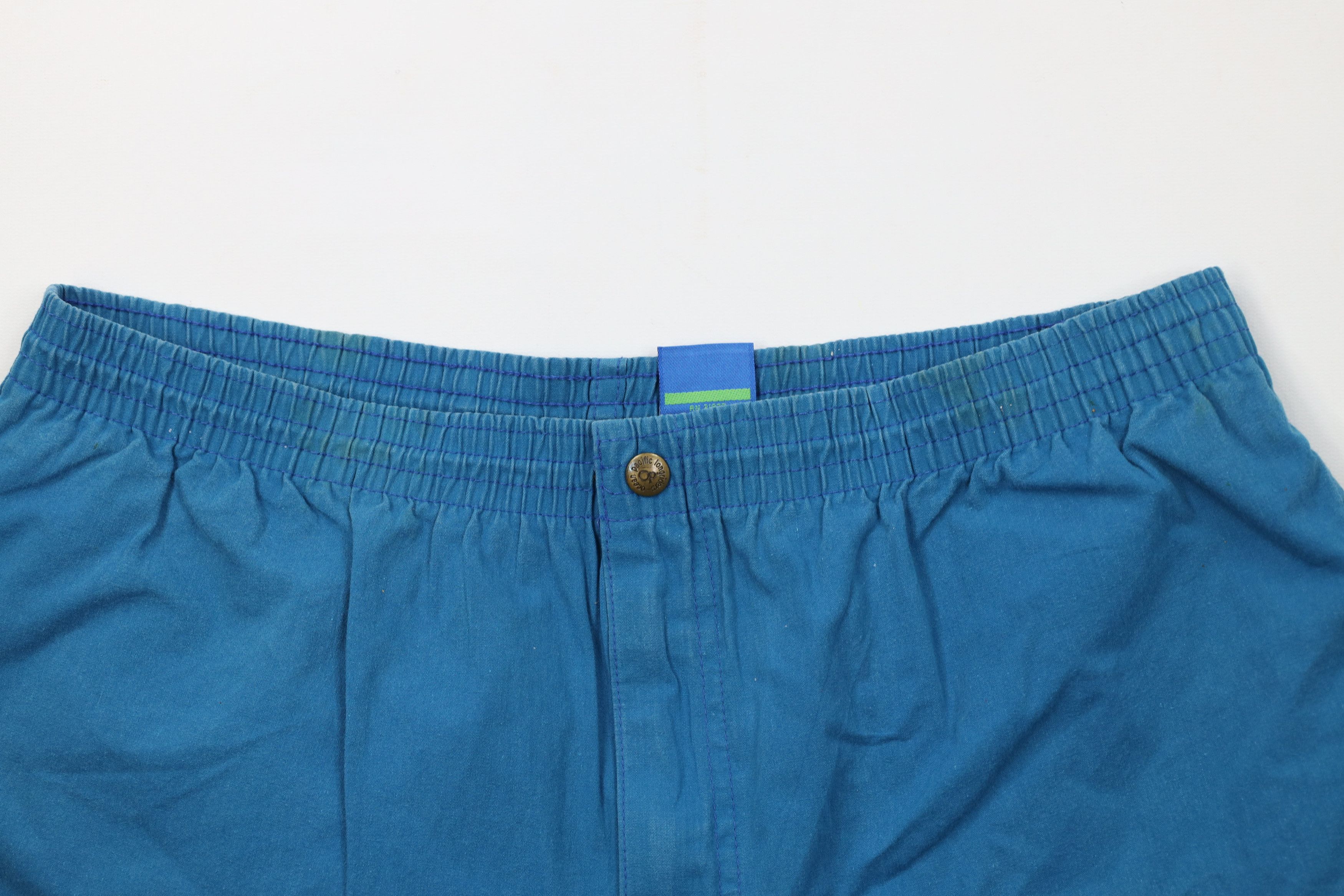 Ocean Pacific Vintage 80s 90s Ocean Pacific Above Knee Surf Shorts Blue Size US 36 / EU 52 - 2 Thumbnail