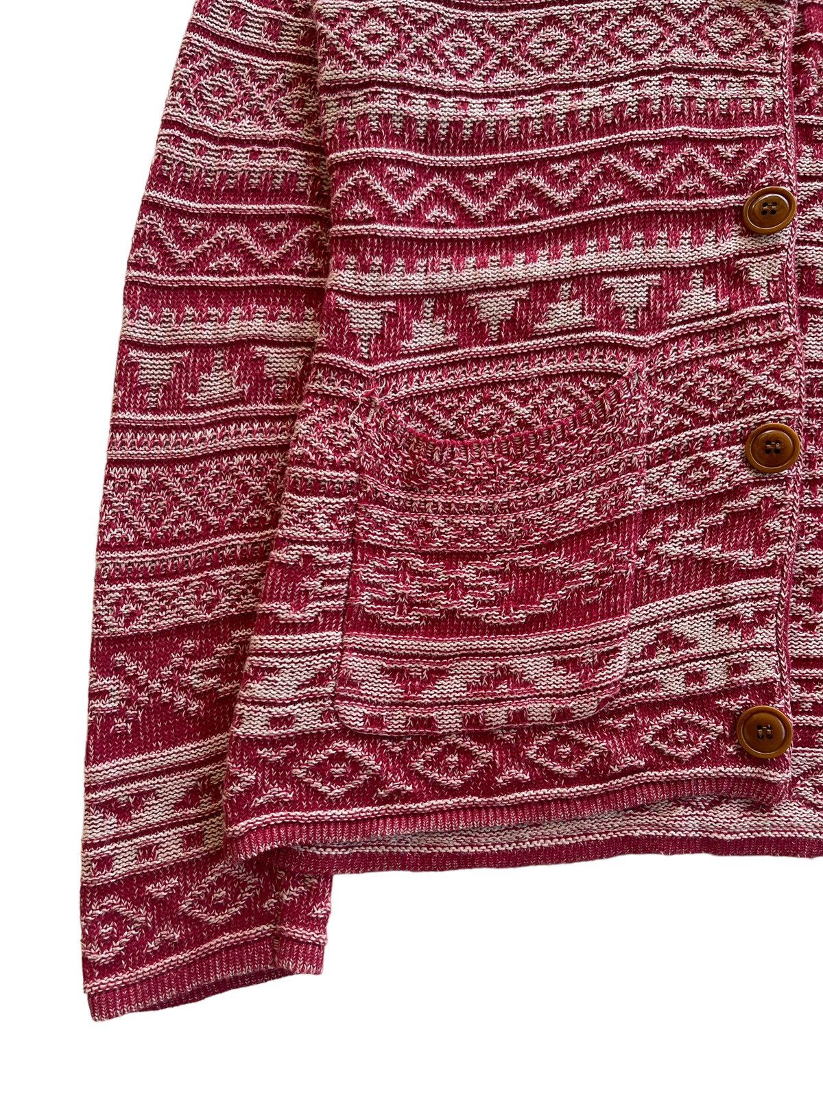 Beams Plus Beams Aztec Native Cable Knit Cardigan Japan Size US S / EU 44-46 / 1 - 10 Thumbnail