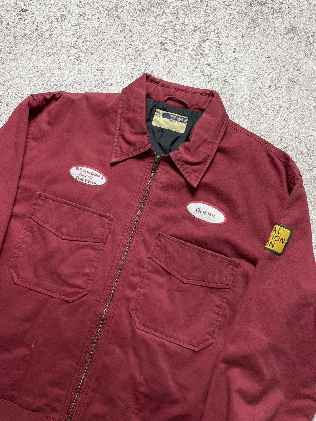 Vintage Vintage 90s Double Pocket Mechanic Work Jacket Size US L / EU 52-54 / 3 - 2 Thumbnail