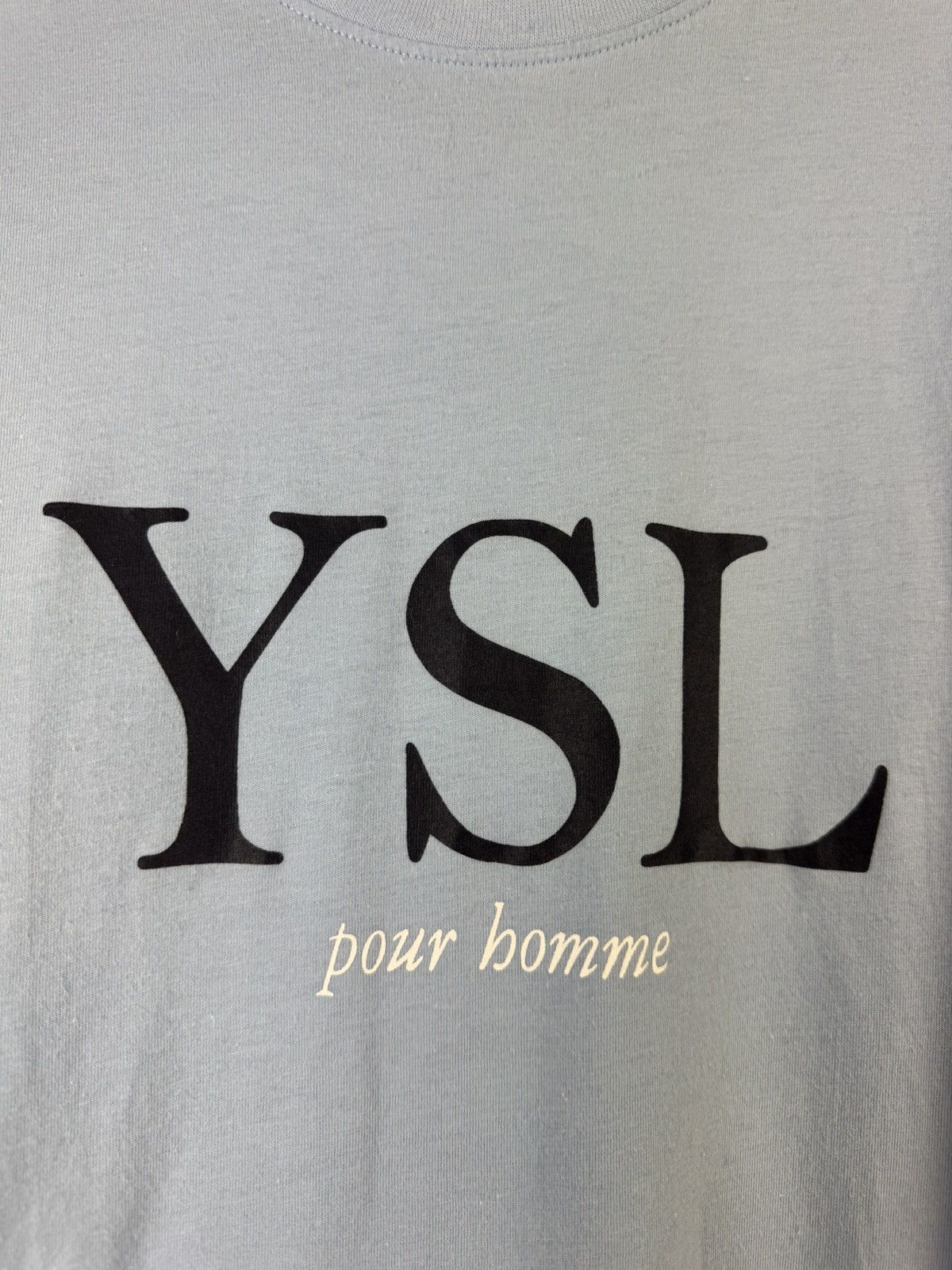 Yves Saint Laurent Yves Saint Laurent YSL Pour Homme Big logo T-shirt Size US XL / EU 56 / 4 - 11 Thumbnail