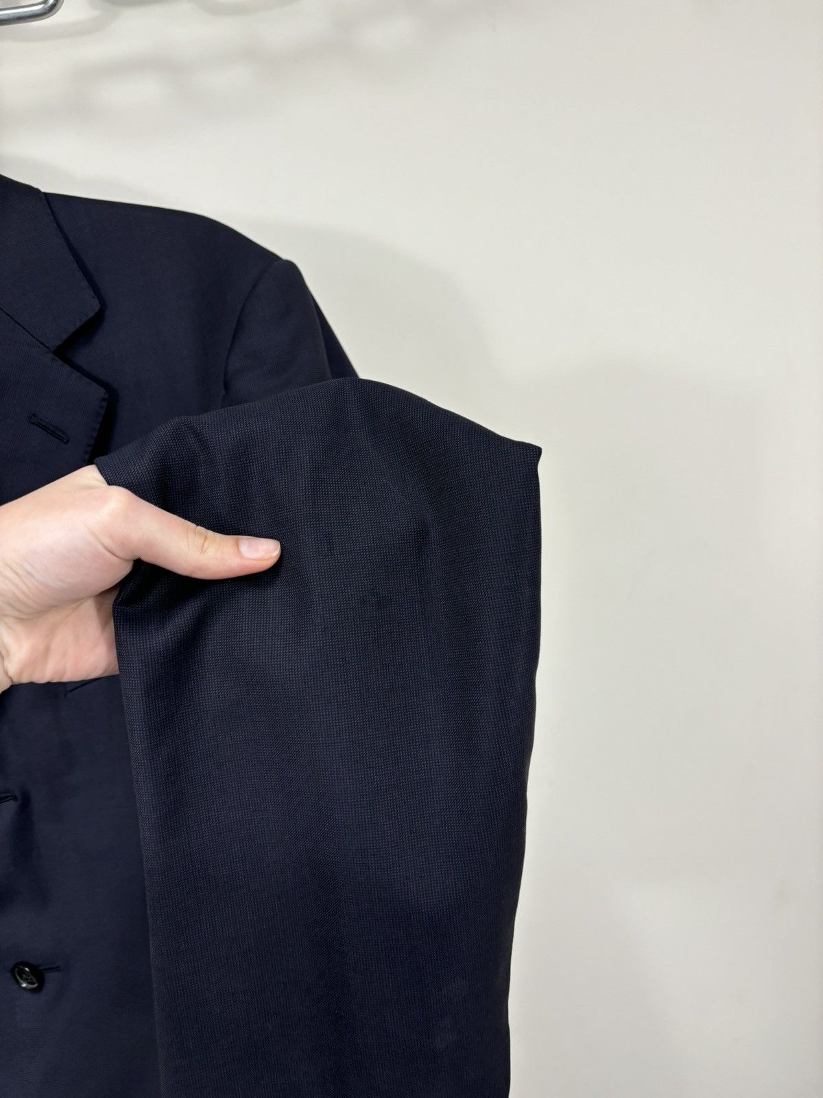 Ermenegildo Zegna Ermenegildo Zegna Men’s 3-Buttons Navy Wool Blazer Jacket Size 40R - 11 Thumbnail
