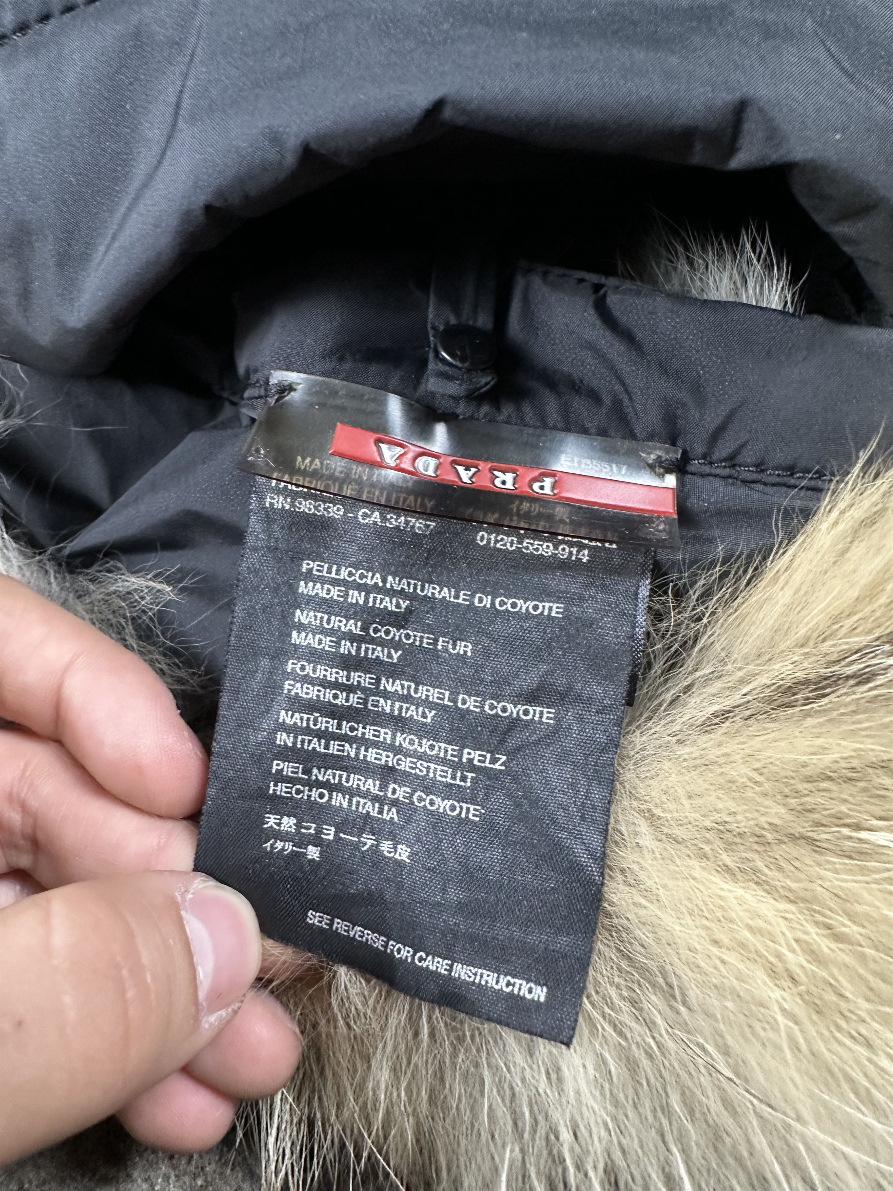 Prada 2000s Prada Fur Gore-tex Archive Vintage Nylon Coat Size L / US 10 / IT 46 - 14 Thumbnail