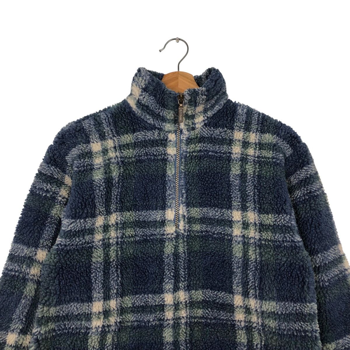 Japanese Brand 📌VINTAGE DIP PILE SHERPA FLEECE JACKET LL BEAN FOR KIDS Size US M / EU 48-50 / 2 - 4 Thumbnail