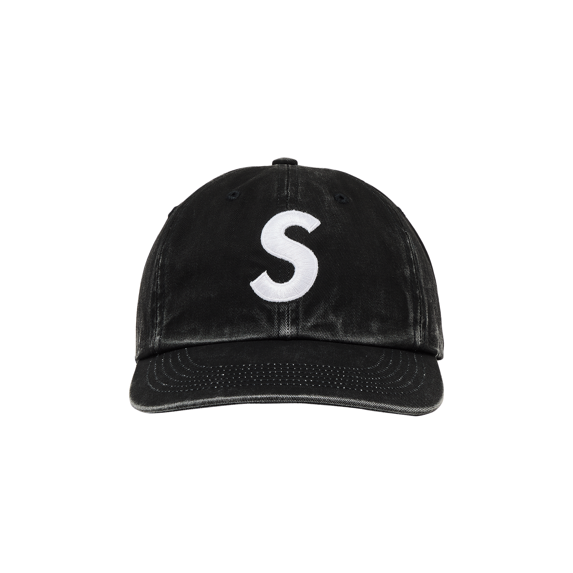 Supreme Supreme Pigment Coated 2-Tone S Logo 6-Panel Black