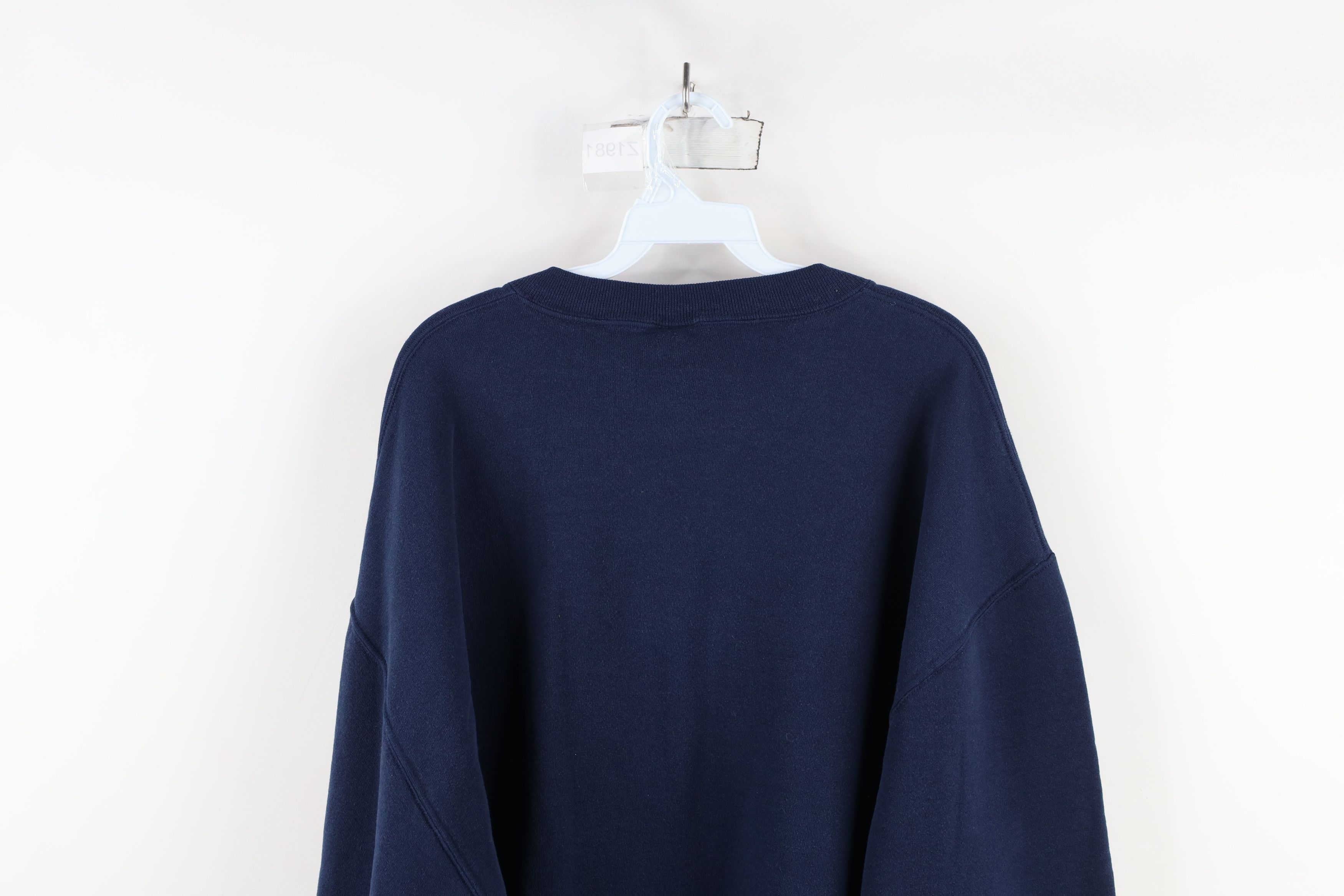Russell Athletic × Vintage Vintage 90s Russell Athletic Blank Crewneck Sweatshirt Blue Size US XL / EU 56 / 4 - 12 Thumbnail