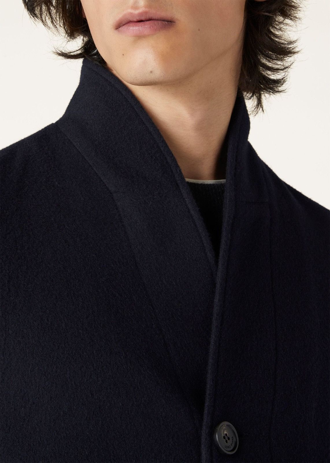 Loro Piana o1srvl11e0125 Daito Coat in Navy Blue Size US M / EU 48-50 / 2 - 7 Thumbnail