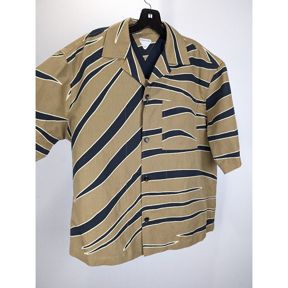 Bottega Veneta o1rshd1 Cotton Animal Print Shirt in Multicolor Size US M / EU 48-50 / 2 - 7 Thumbnail